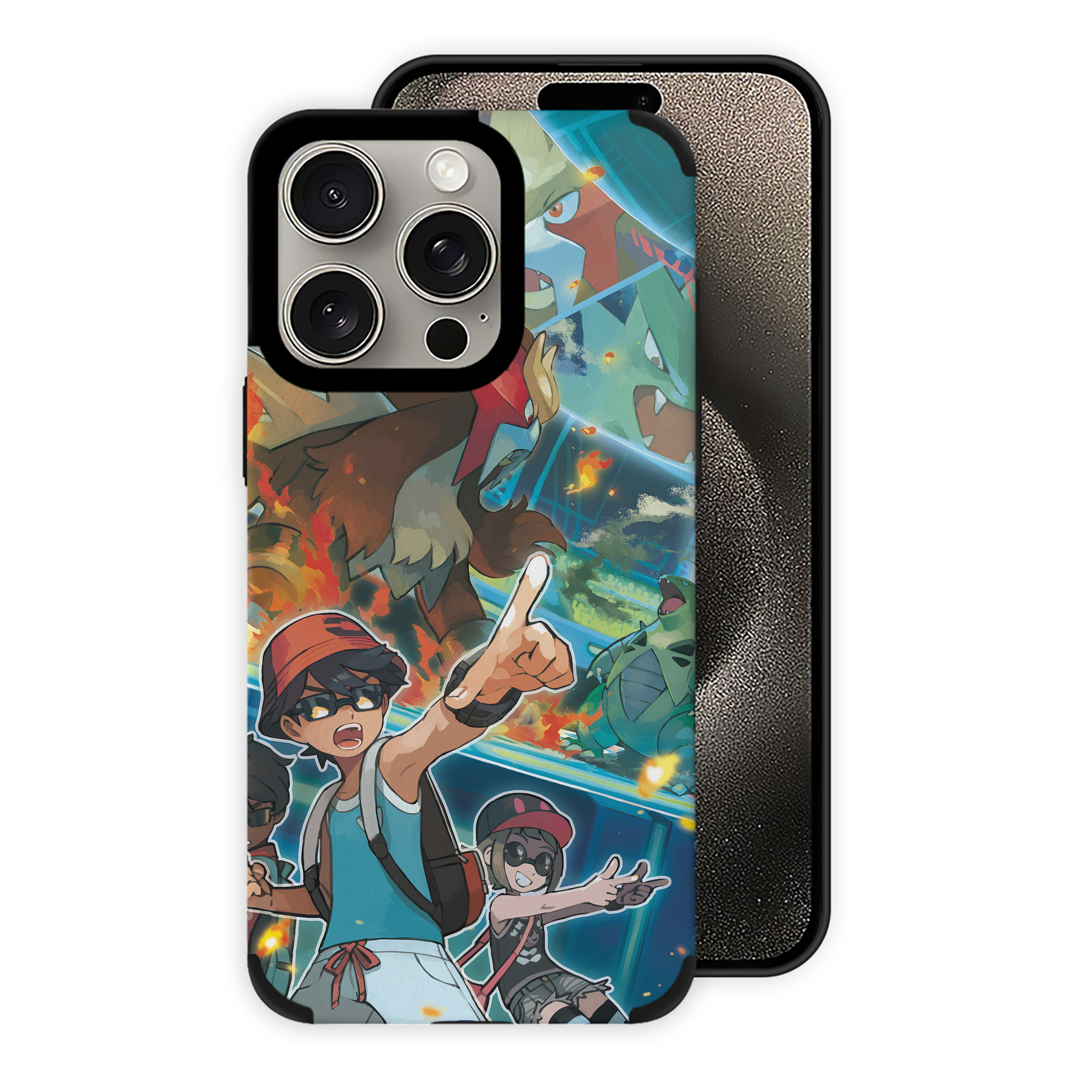 （画像用） ポケットモンスター Pokémon 【iPhone15ProMax対応】 PUレザー スマホケース 耐衝撃＆黄変防止
