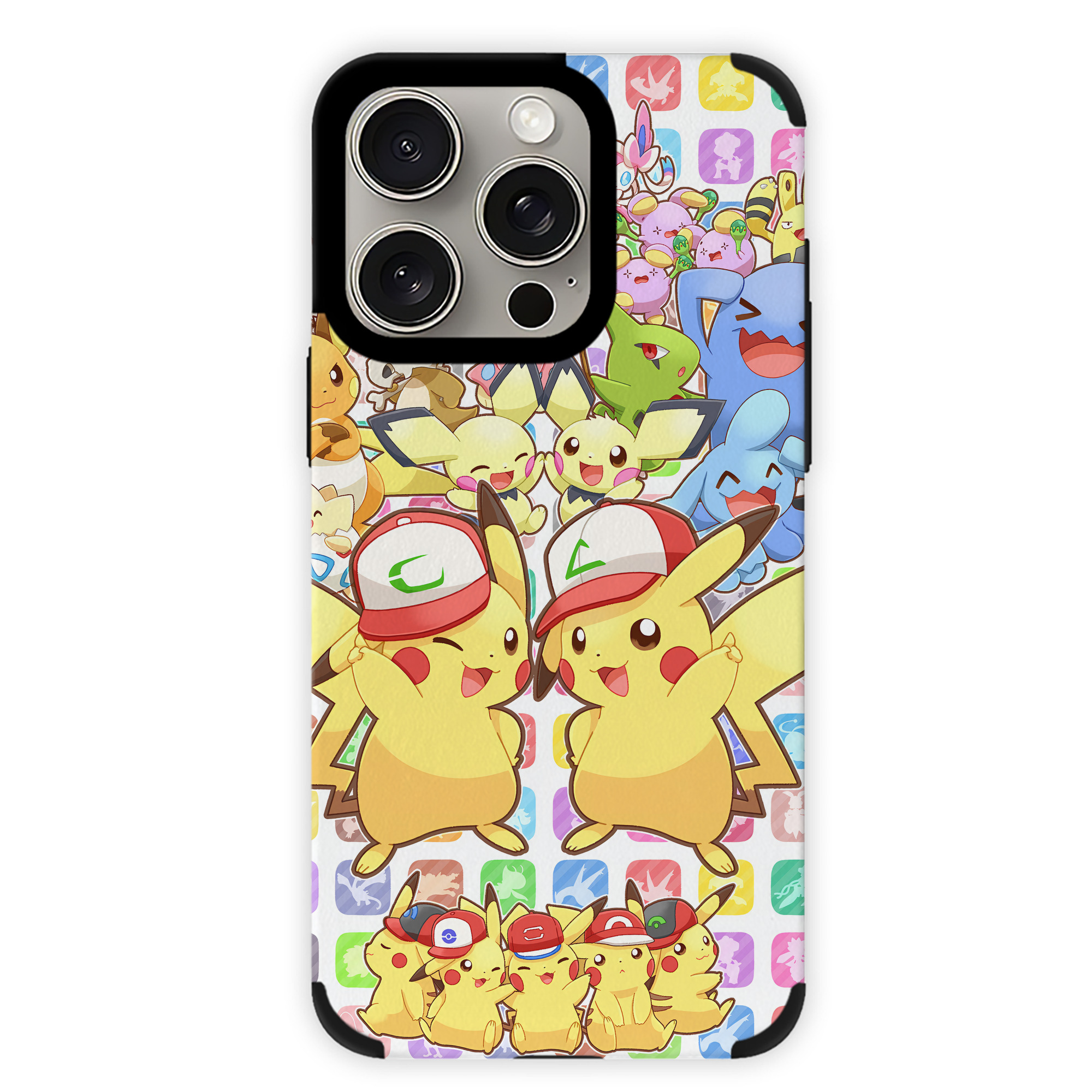 （画像用） ポケットモンスター Pokémon 【iPhone15ProMax対応】 PUレザー スマホケース 耐衝撃＆黄変防止