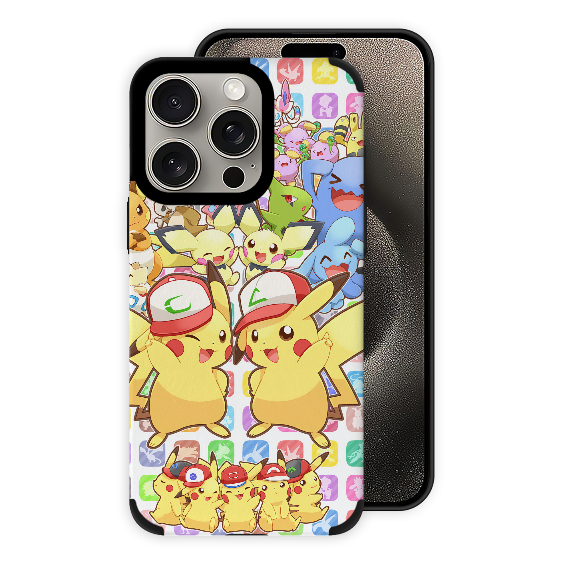 （画像用） ポケットモンスター Pokémon 【iPhone15ProMax対応】 PUレザー スマホケース 耐衝撃＆黄変防止