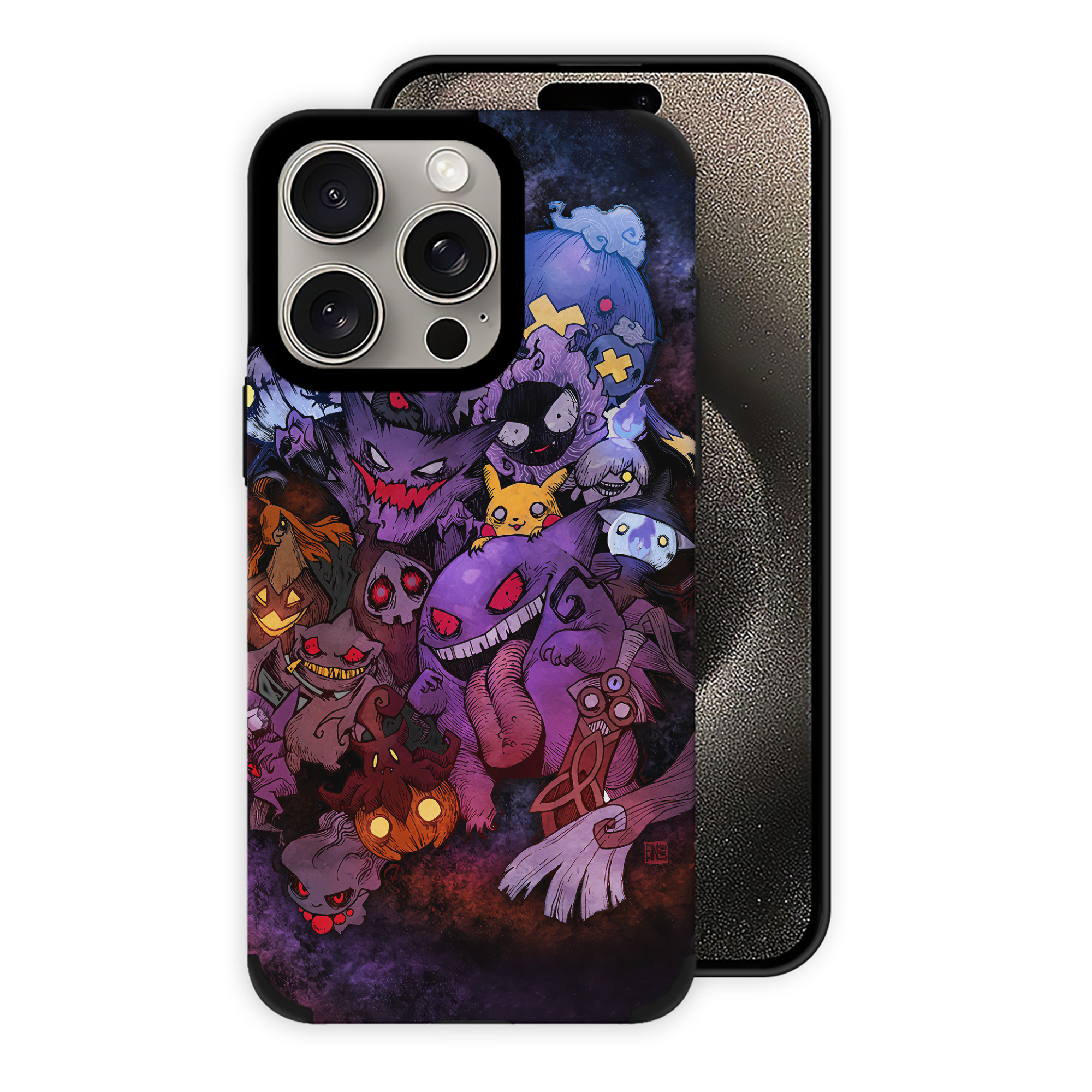 （画像用） ポケットモンスター Pokémon 【iPhone15ProMax対応】 PUレザー スマホケース 耐衝撃＆黄変防止