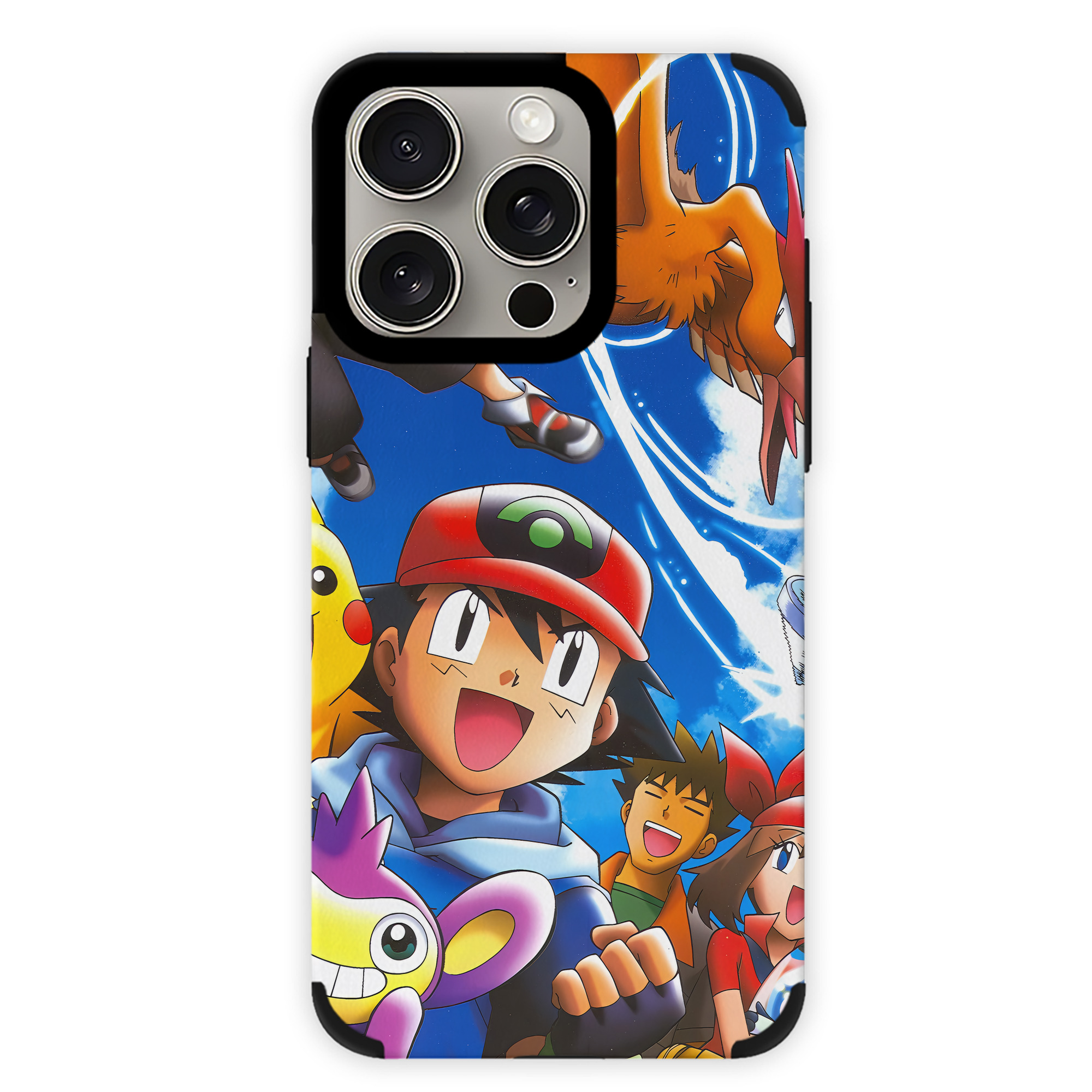 （画像用） ポケットモンスター Pokémon 【iPhone15ProMax対応】 PUレザー スマホケース 耐衝撃＆黄変防止