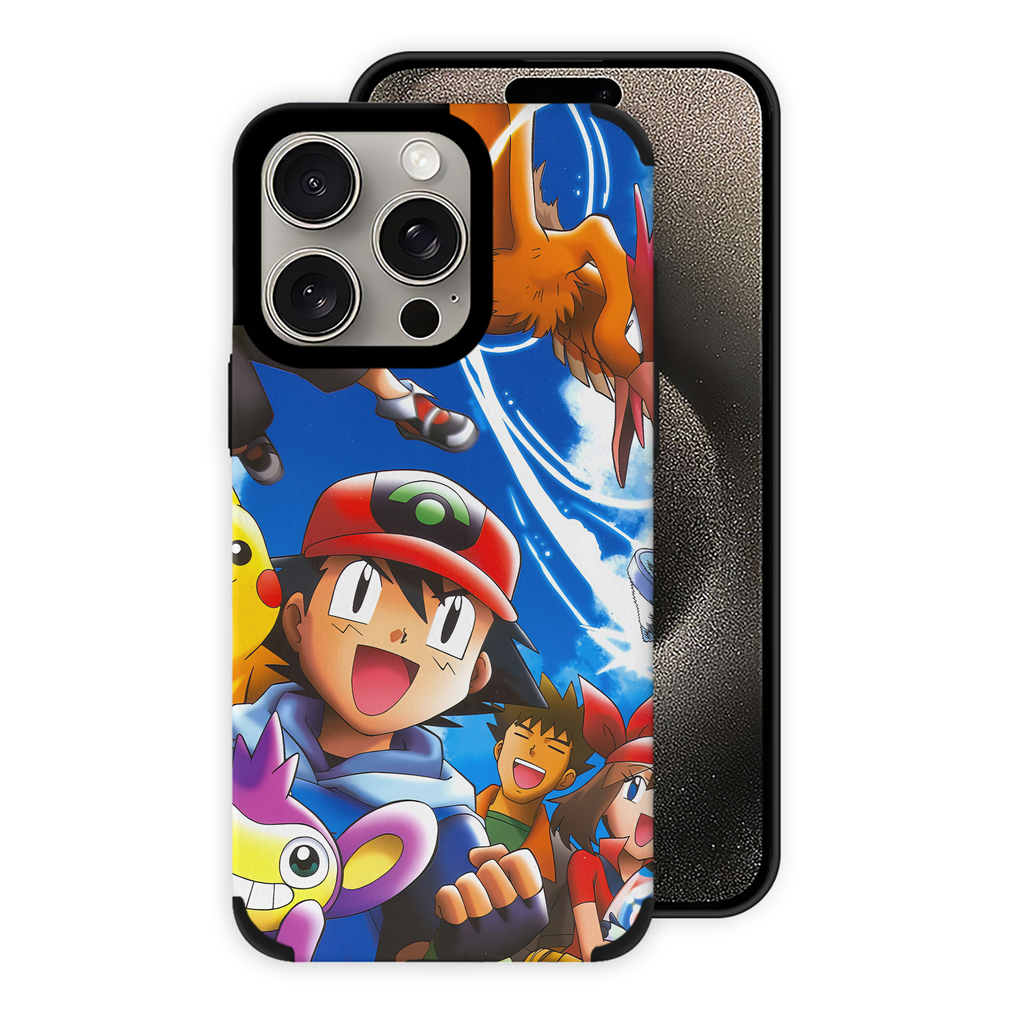 （画像用） ポケットモンスター Pokémon 【iPhone15ProMax対応】 PUレザー スマホケース 耐衝撃＆黄変防止