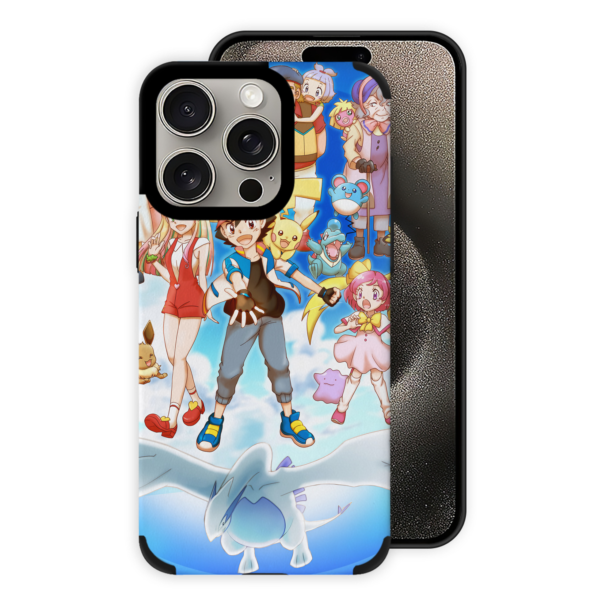 （画像用） ポケットモンスター Pokémon 【iPhone15ProMax対応】 PUレザー スマホケース 耐衝撃＆黄変防止