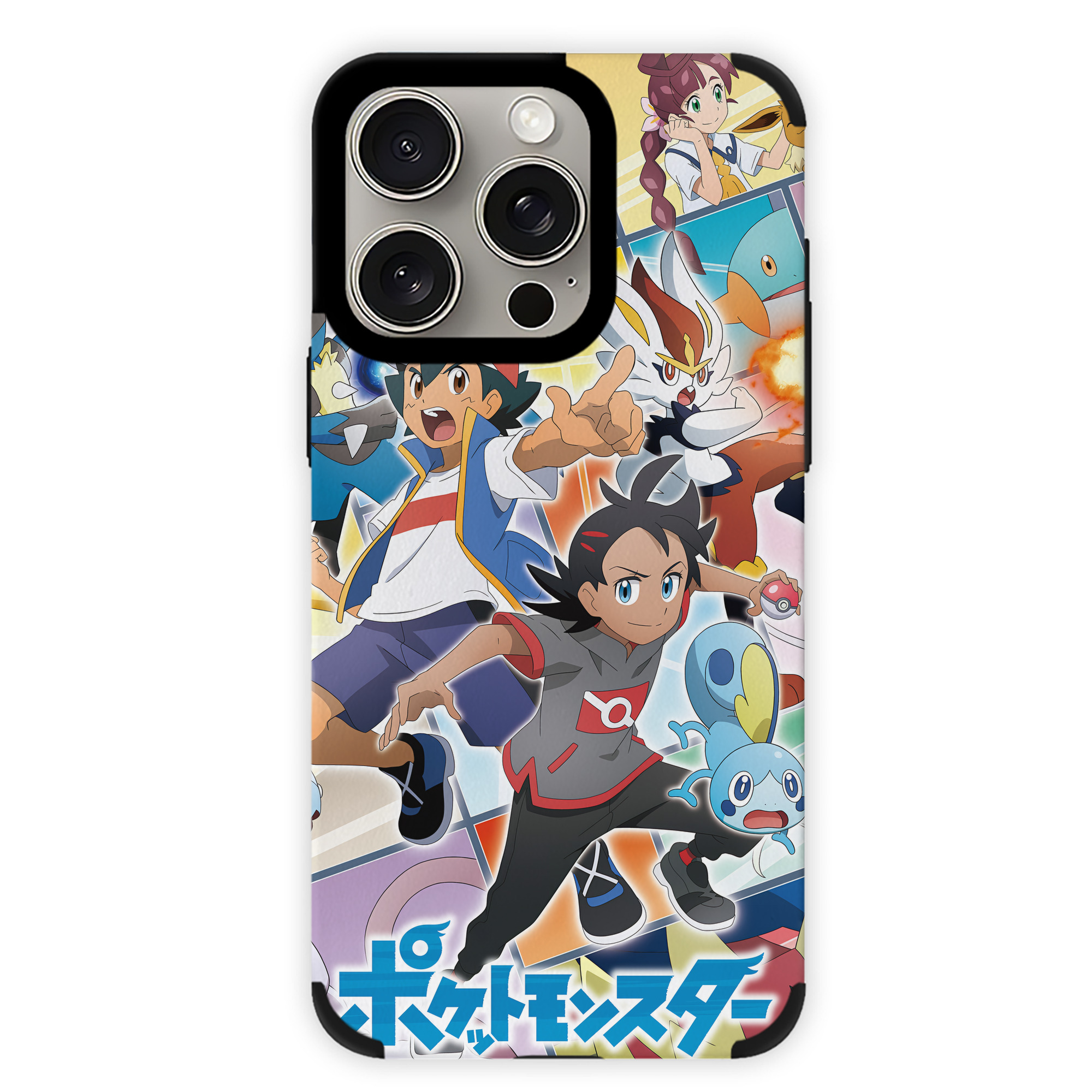 （画像用） ポケットモンスター Pokémon 【iPhone15ProMax対応】 PUレザー スマホケース 耐衝撃＆黄変防止