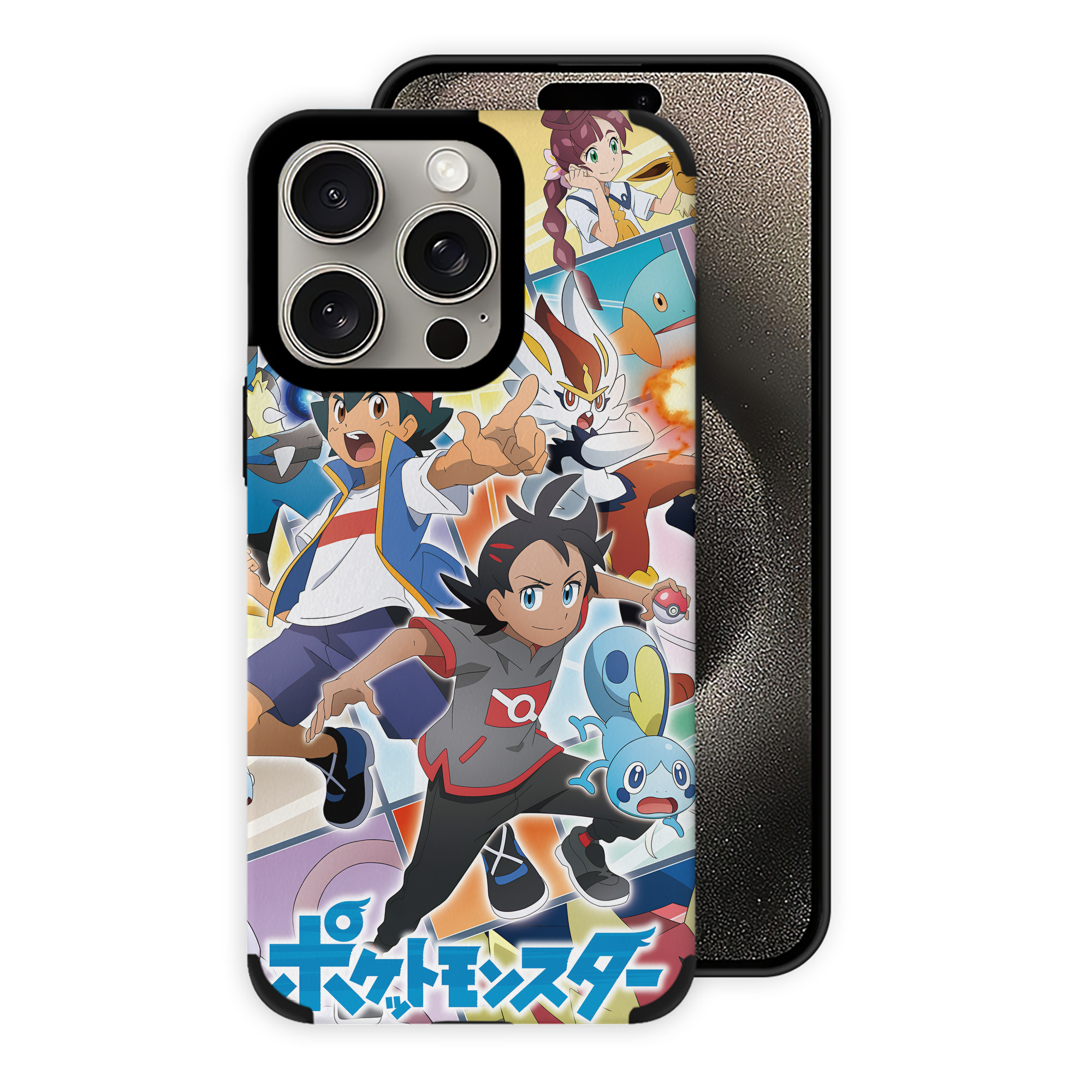 （画像用） ポケットモンスター Pokémon 【iPhone15ProMax対応】 PUレザー スマホケース 耐衝撃＆黄変防止