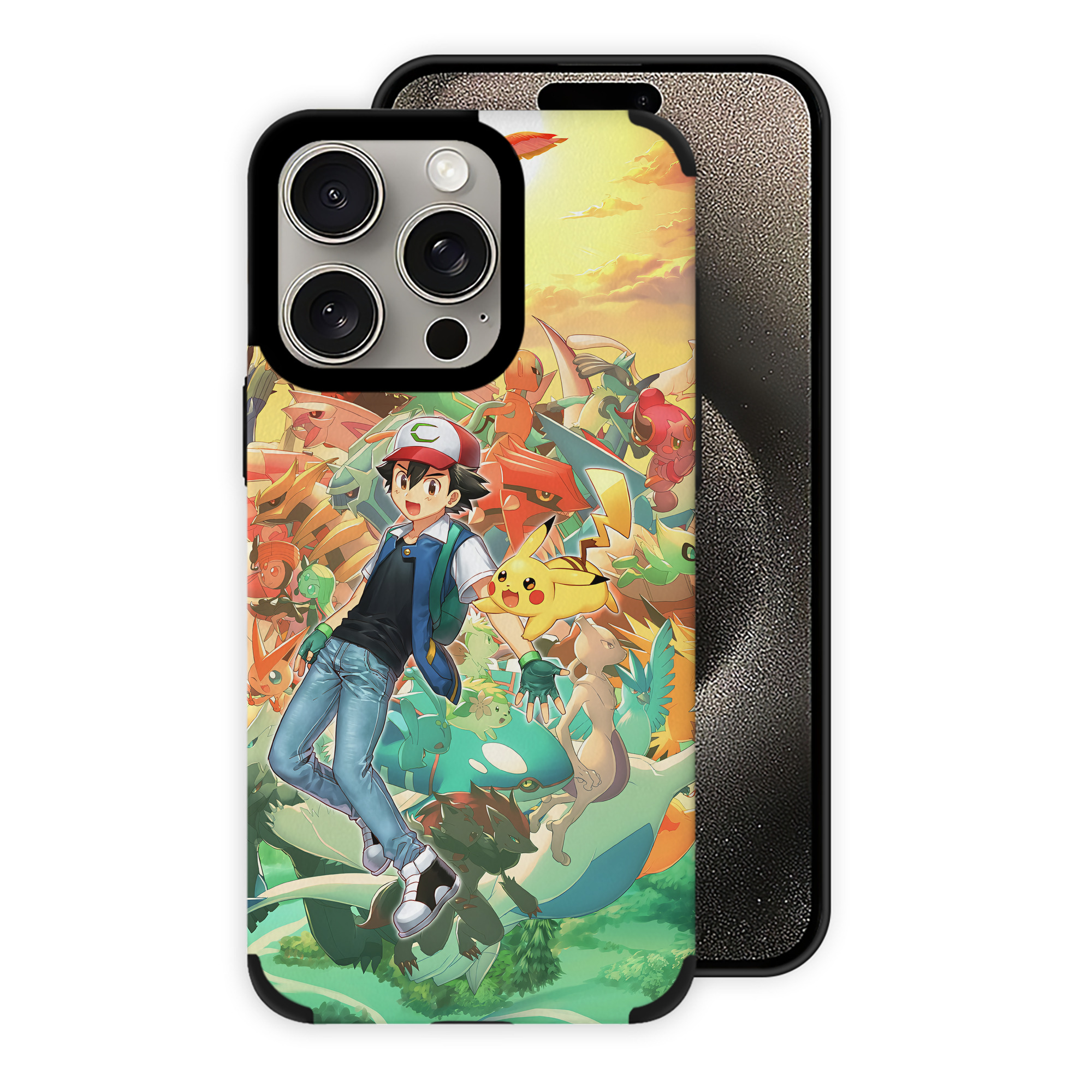 （画像用） ポケットモンスター Pokémon 【iPhone15ProMax対応】 PUレザー スマホケース 耐衝撃＆黄変防止