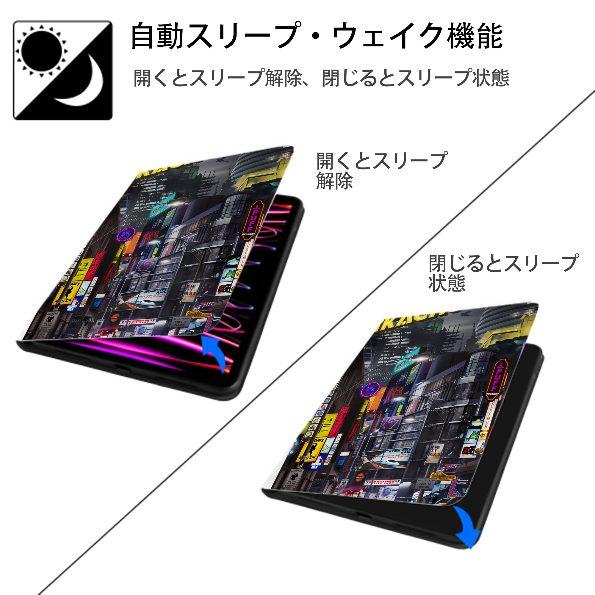 ポケットモンスター Pokémon IPad ケース ペン収納付き 三つ折りスタンド PUレザー×シリコン 対応機種9.5/10.5/10.9インチ