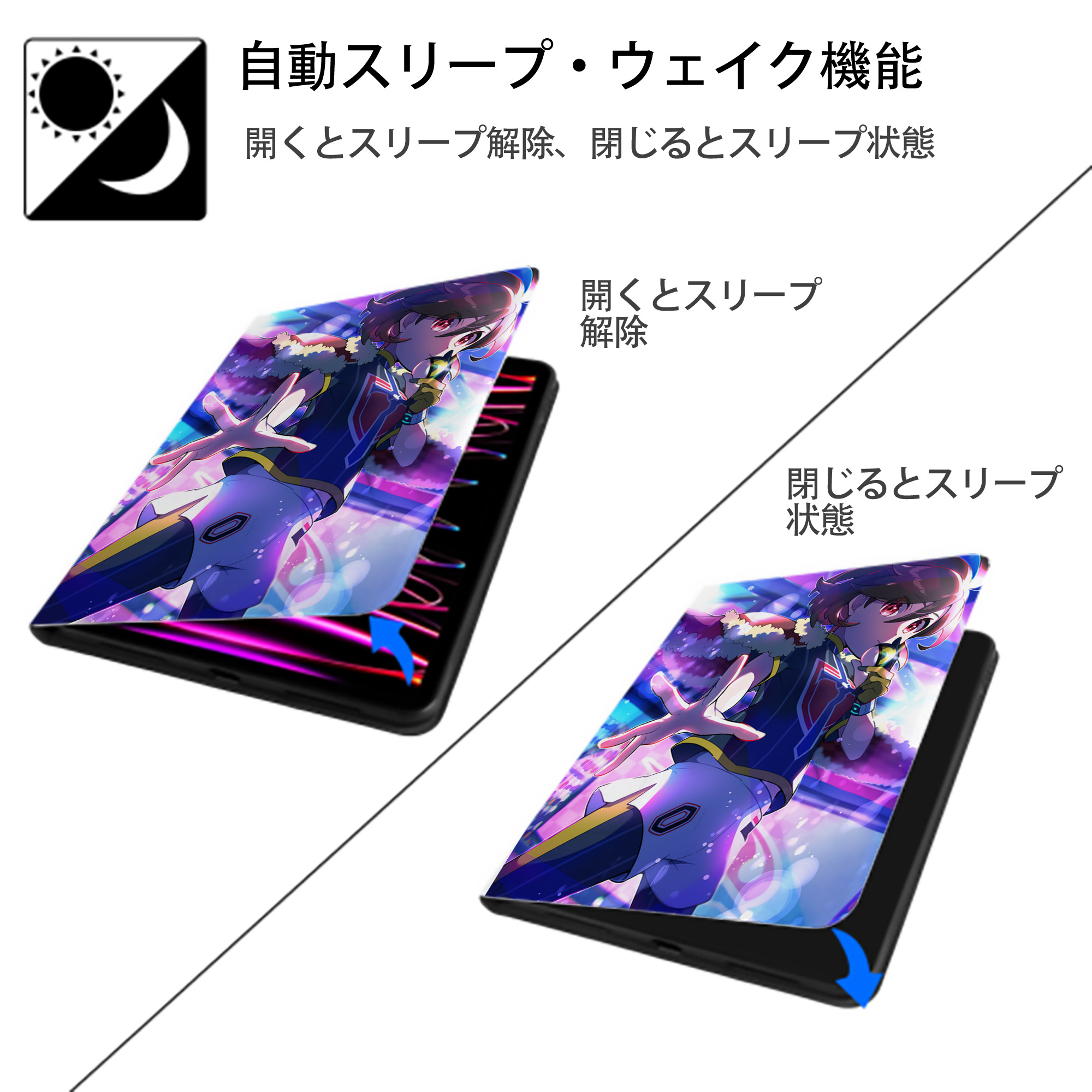 ポケットモンスター Pokémon IPad ケース ペン収納付き 三つ折りスタンド PUレザー×シリコン 対応機種9.5/10.5/10.9インチ
