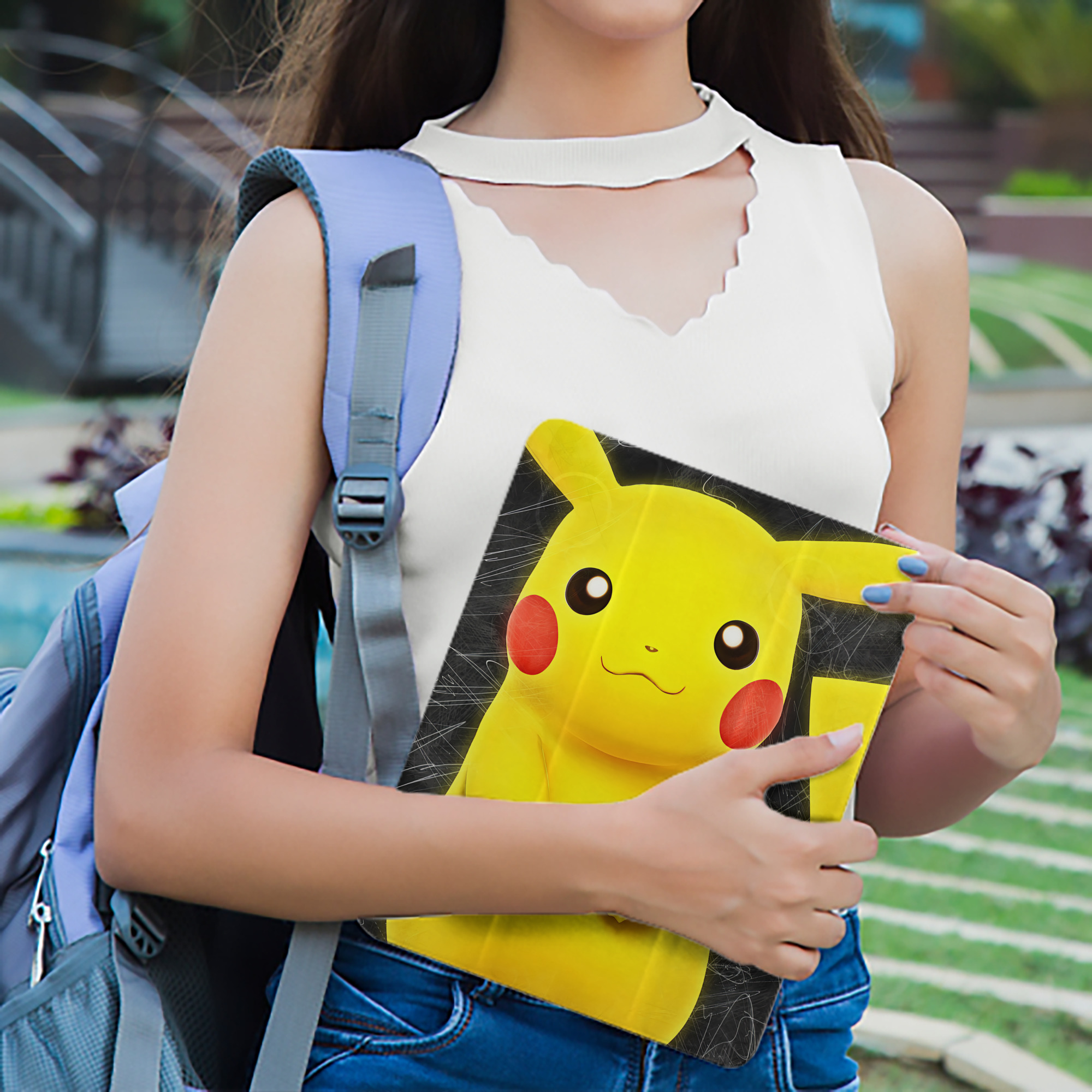ポケットモンスター Pokémon IPad ケース ペン収納付き 三つ折りスタンド PUレザー×シリコン 対応機種9.5/10.5/10.9インチ