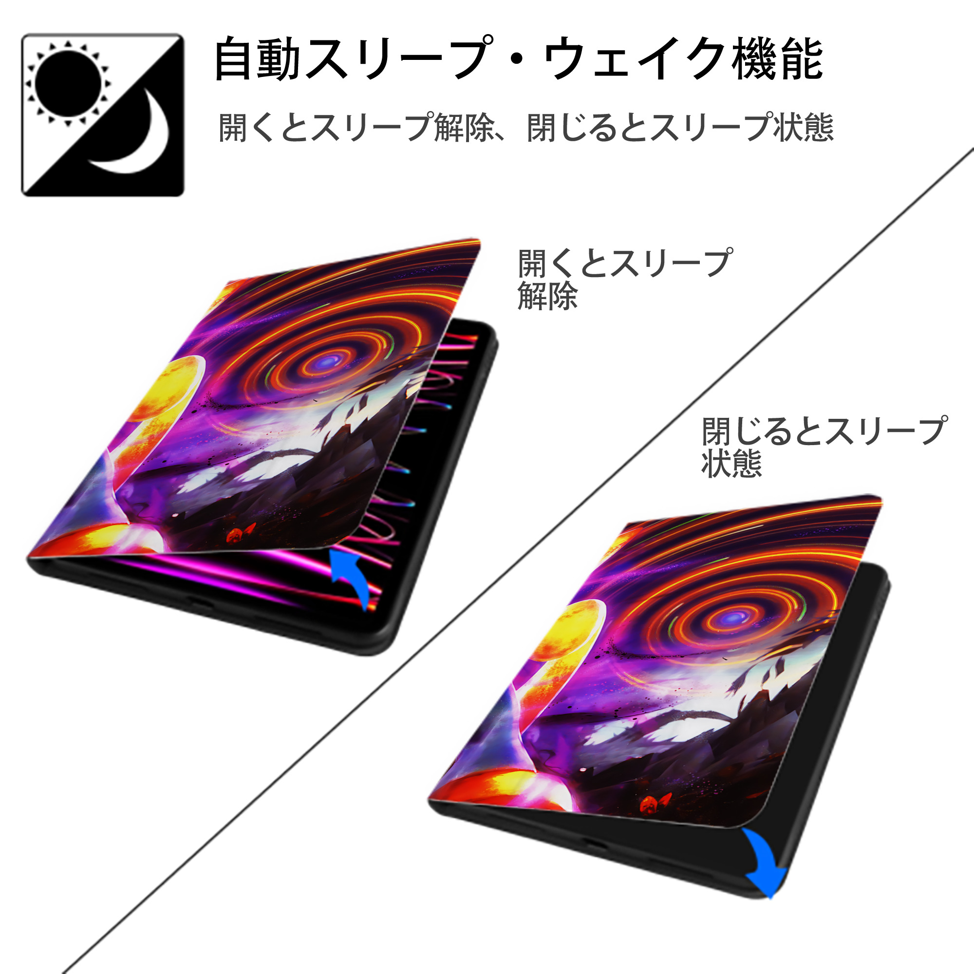 ポケットモンスター Pokémon IPad ケース ブック型 PUレザー TPU 耐衝撃 軽量 薄型 ペン収納なし 全面保護 IPad 各モデル対応