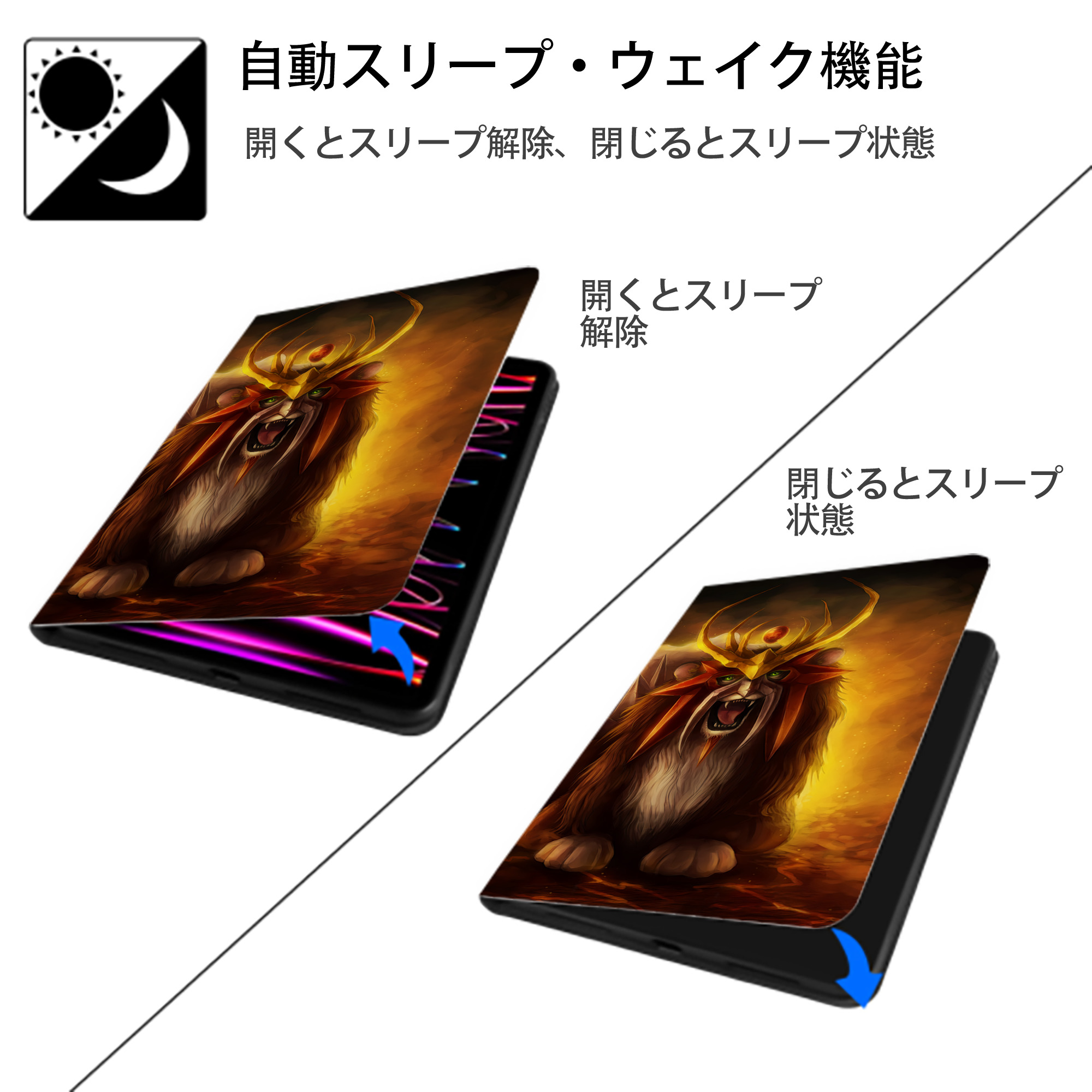 ポケットモンスター Pokémon IPad ケース ブック型 PUレザー TPU 耐衝撃 軽量 薄型 ペン収納なし 全面保護 IPad 各モデル対応
