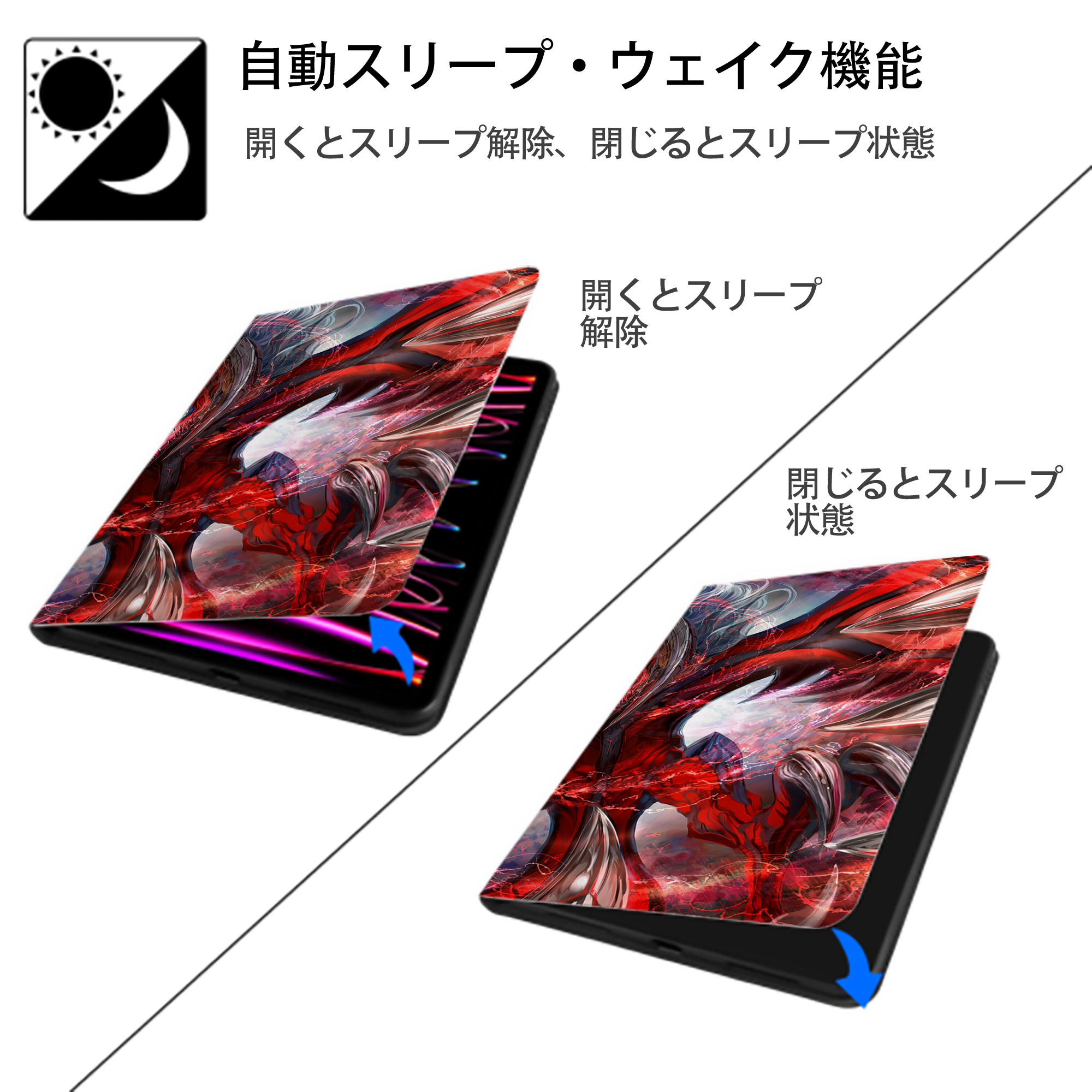 ポケットモンスター Pokémon IPad ケース ブック型 PUレザー TPU 耐衝撃 軽量 薄型 ペン収納なし 全面保護 IPad 各モデル対応