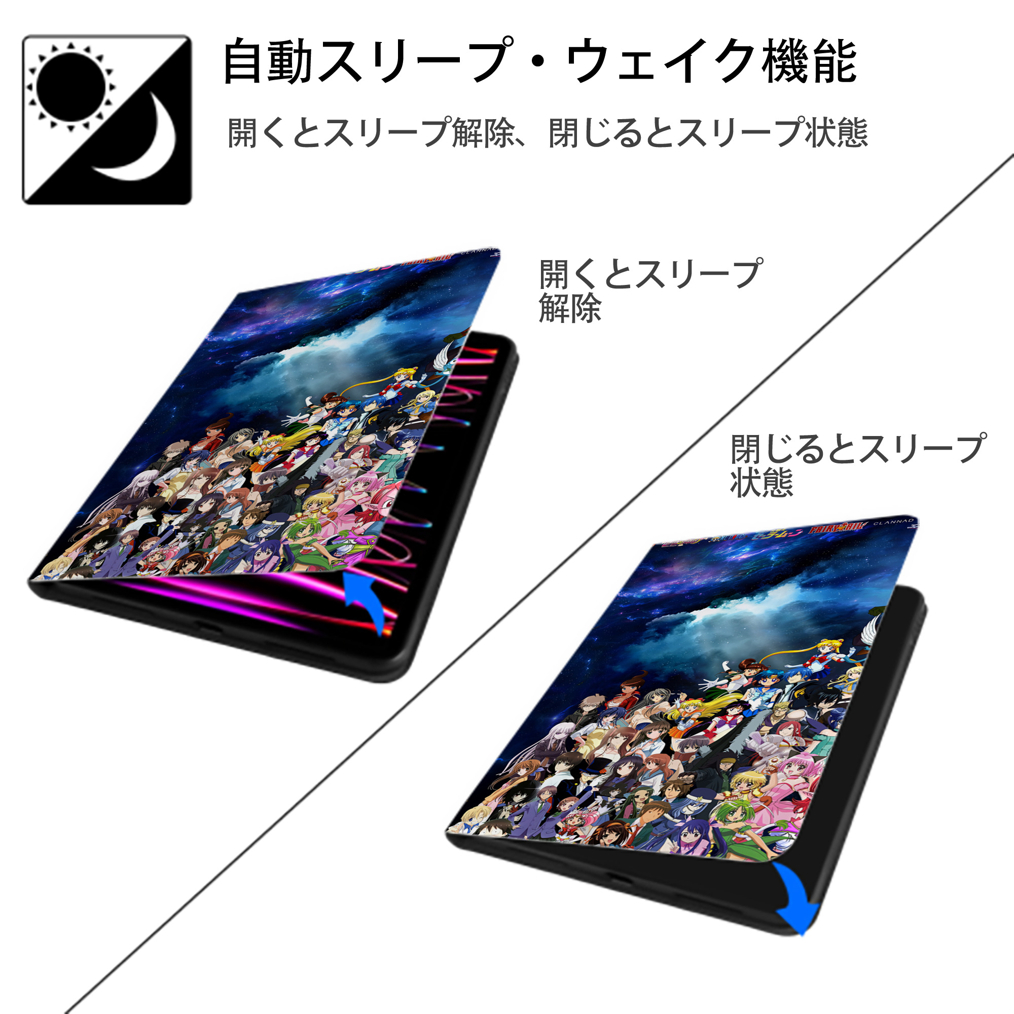 ポケットモンスター Pokémon IPad ケース ブック型 PUレザー TPU 耐衝撃 軽量 薄型 ペン収納なし 全面保護 IPad 各モデル対応