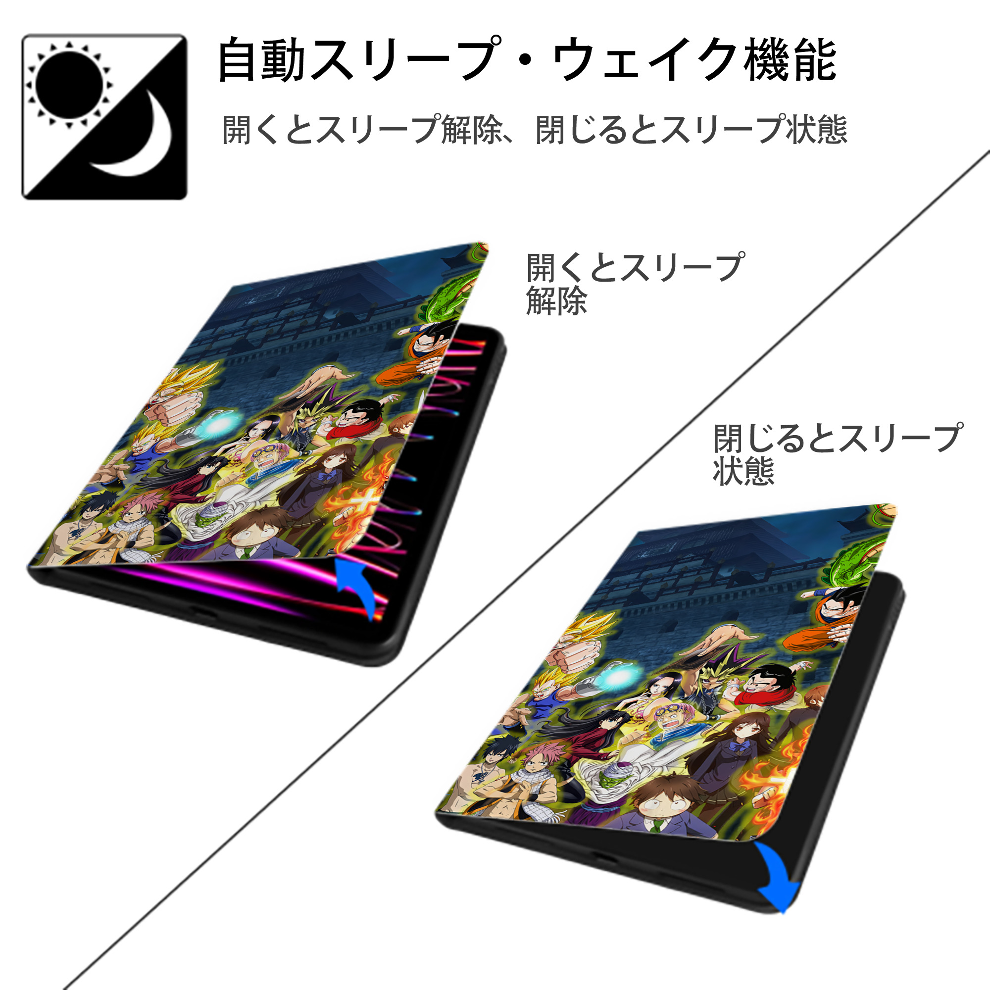 ポケットモンスター Pokémon IPad ケース ブック型 PUレザー TPU 耐衝撃 軽量 薄型 ペン収納なし 全面保護 IPad 各モデル対応