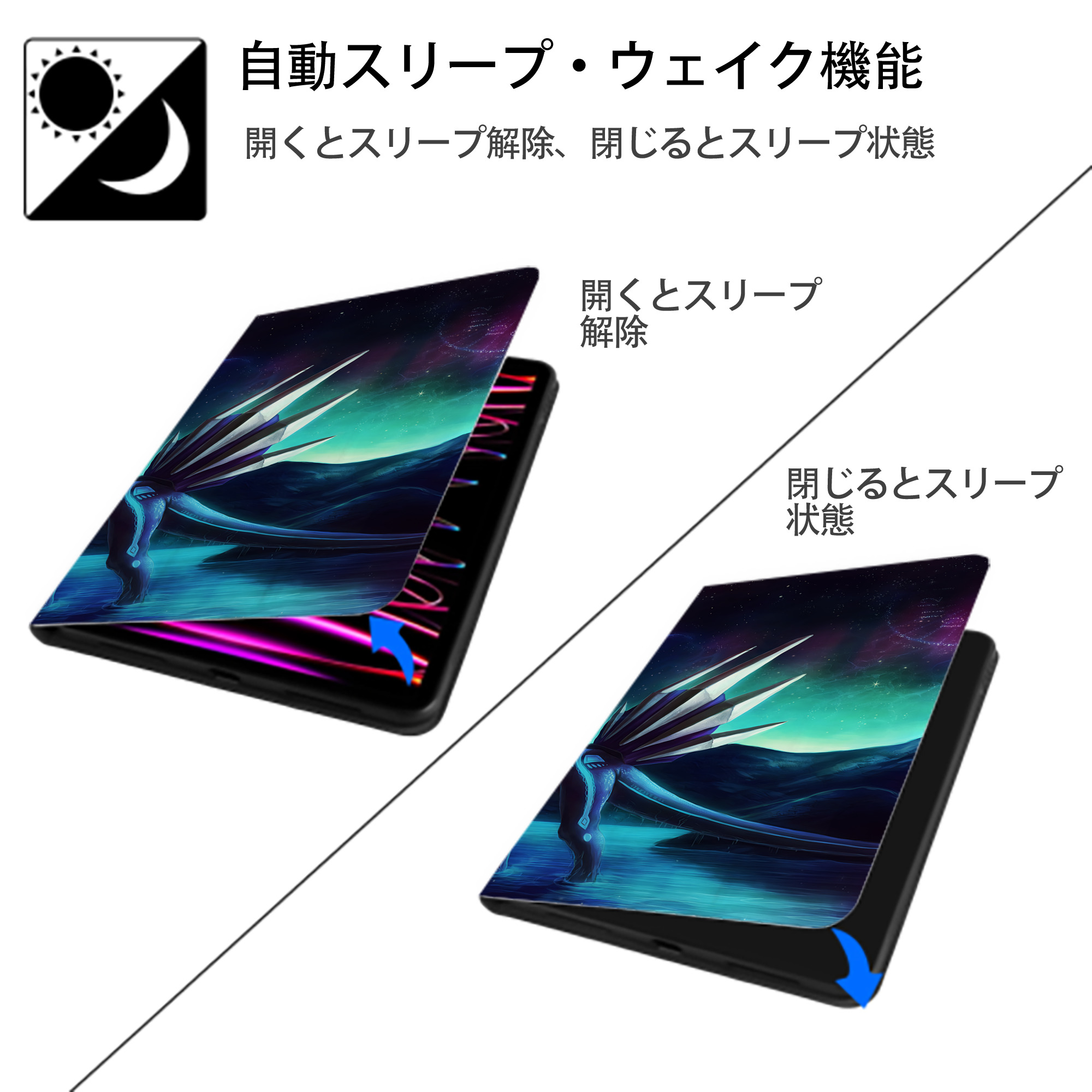 ポケットモンスター Pokémon IPad ケース ブック型 PUレザー TPU 耐衝撃 軽量 薄型 ペン収納なし 全面保護 IPad 各モデル対応