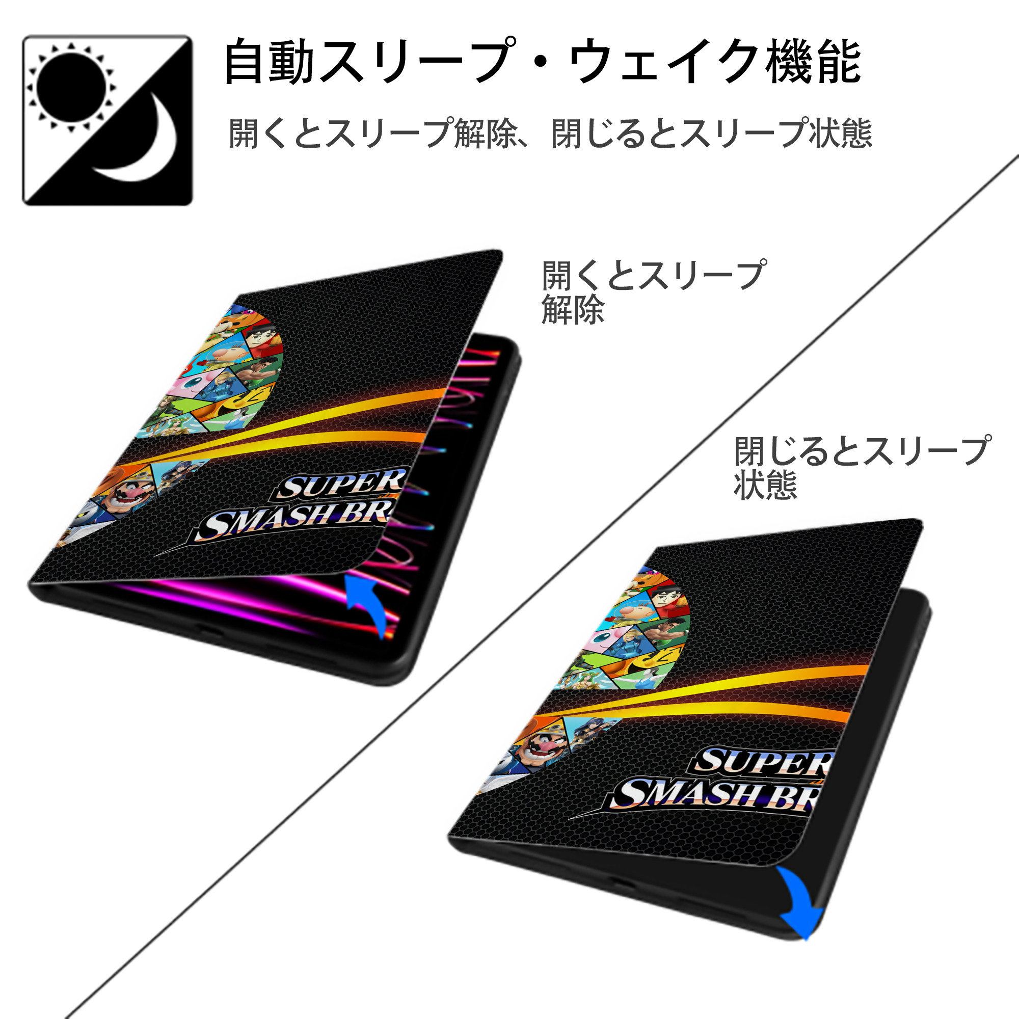 ポケットモンスター Pokémon IPad ケース ブック型 PUレザー TPU 耐衝撃 軽量 薄型 ペン収納なし 全面保護 IPad 各モデル対応
