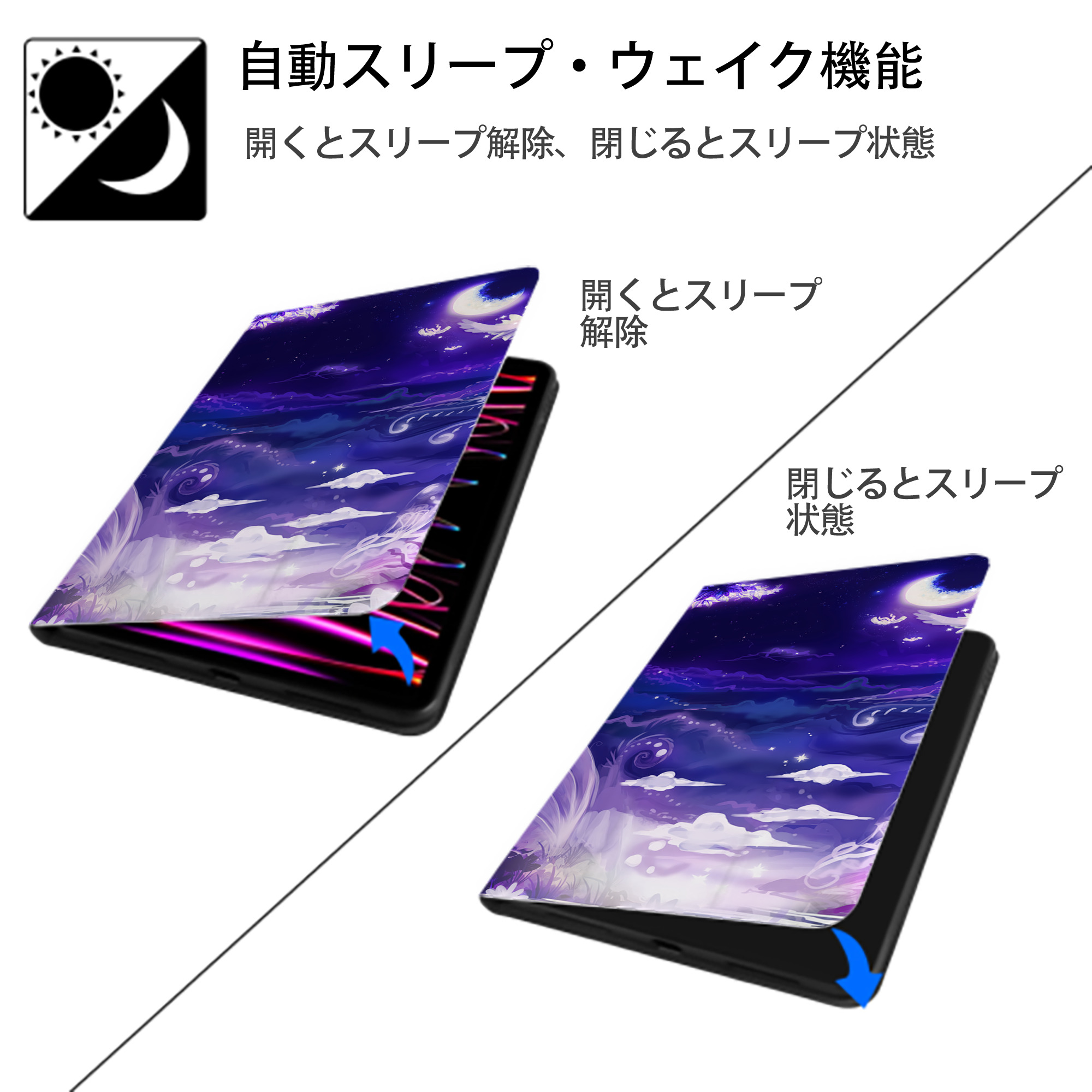 ポケットモンスター Pokémon IPad ケース ブック型 PUレザー TPU 耐衝撃 軽量 薄型 ペン収納なし 全面保護 IPad 各モデル対応