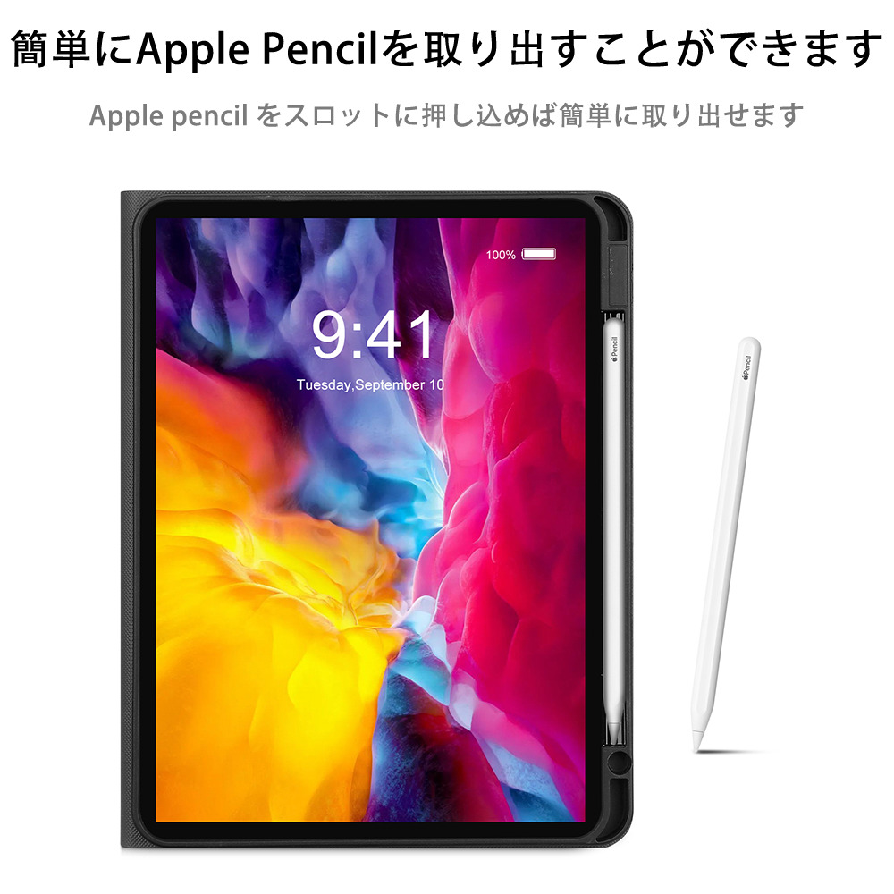 ポケットモンスター Pokémon IPadケース ペンホルダー付き ブックスタイルデザイン