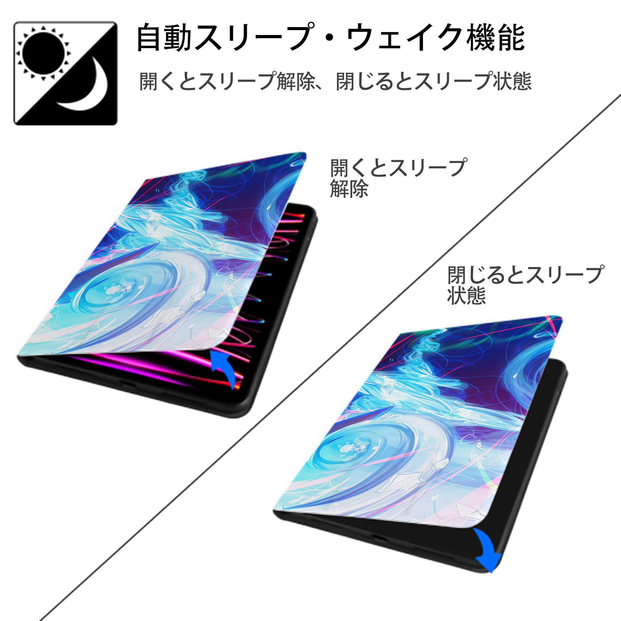 ポケットモンスター Pokémon IPadケース ペンホルダー付き ブックスタイルデザイン