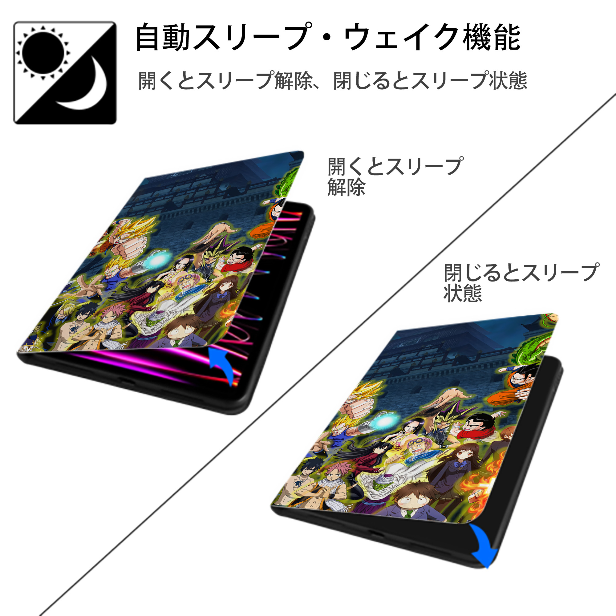ポケットモンスター Pokémon IPadケース ペンホルダー付き ブックスタイルデザイン