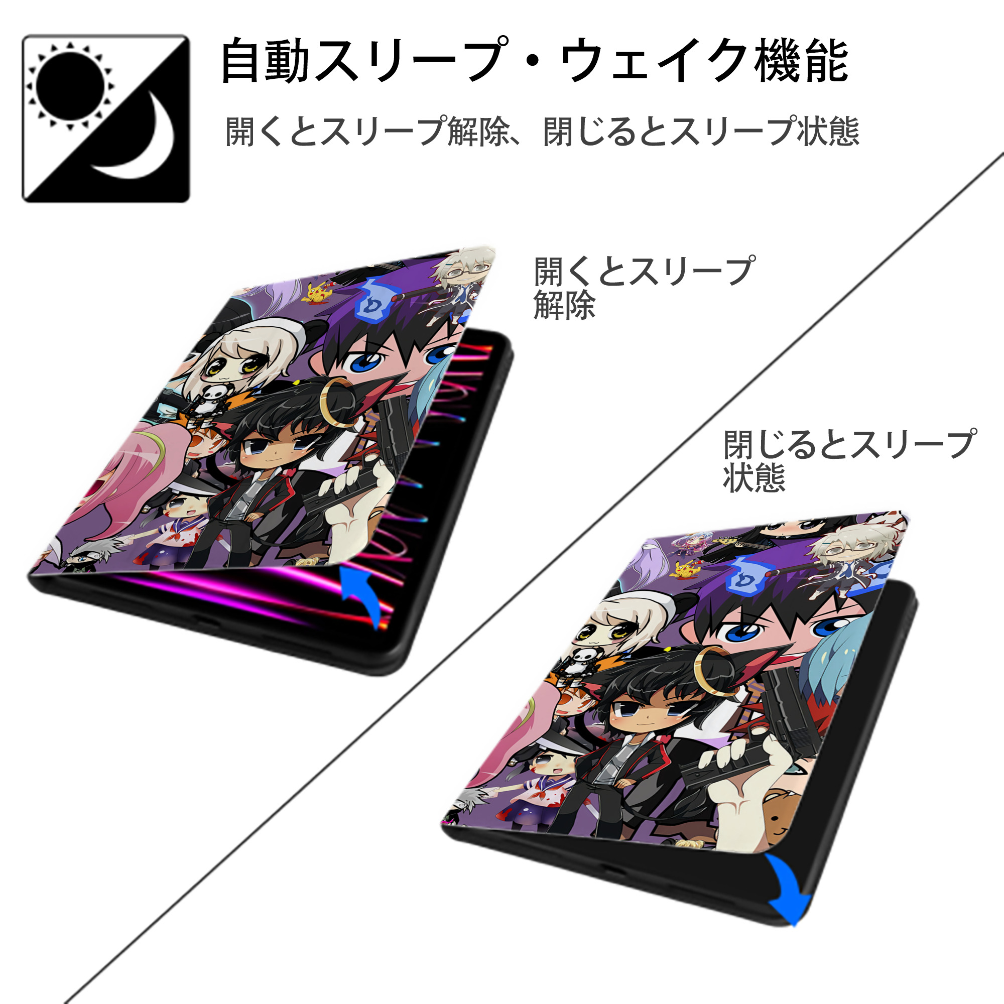 ポケットモンスター Pokémon IPadケース ペンホルダー付き ブックスタイルデザイン