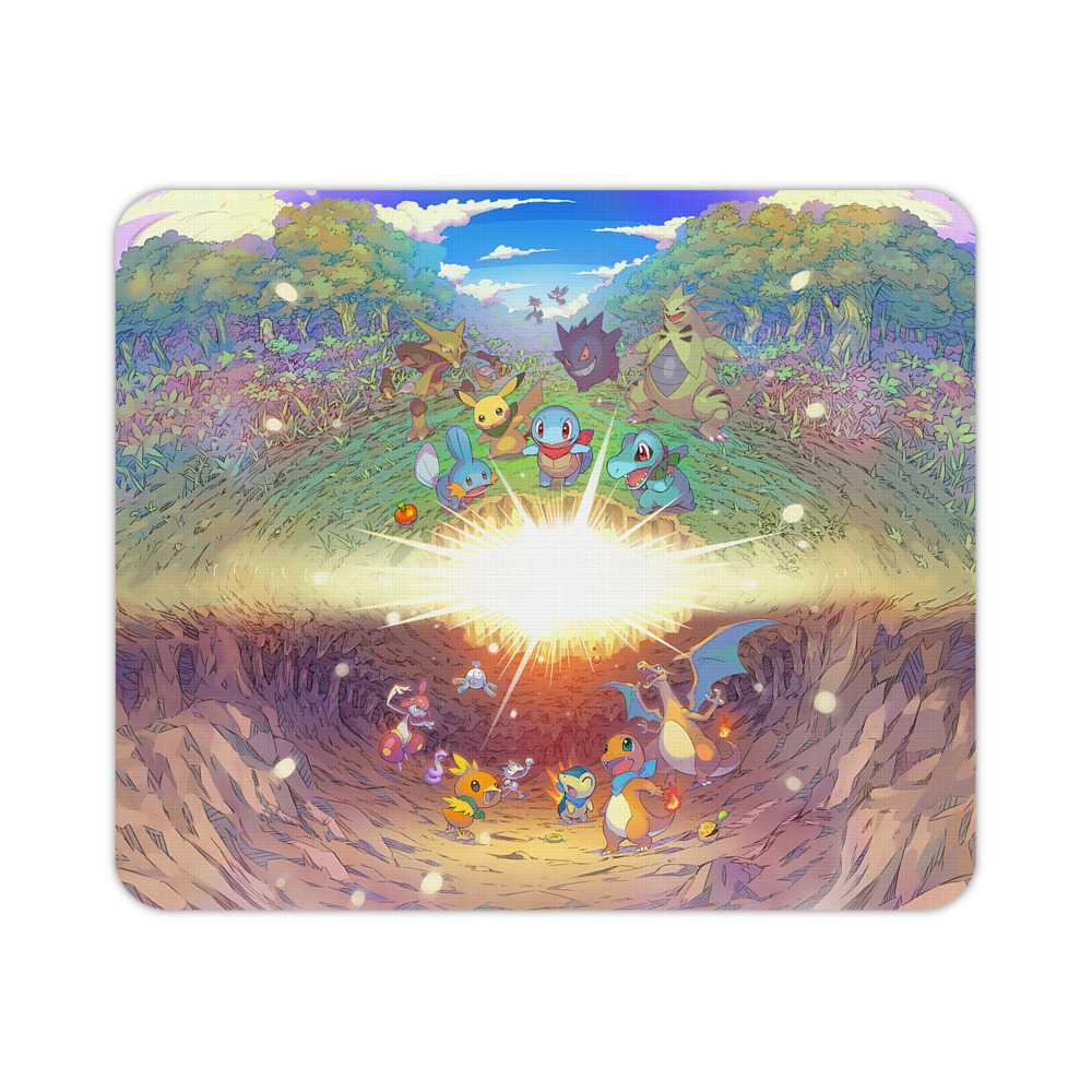 （画像用） ポケットモンスター Pokémon マウスパッド ステッチ加工 ラバー素材 防水 滑り止め 超薄型 ゲーミング/オフィス対応