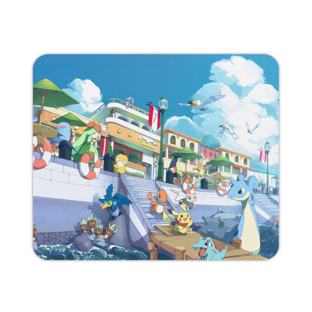 （画像用） ポケットモンスター Pokémon マウスパッド ステッチ加工 ラバー素材 防水 滑り止め 超薄型 ゲーミング/オフィス対応