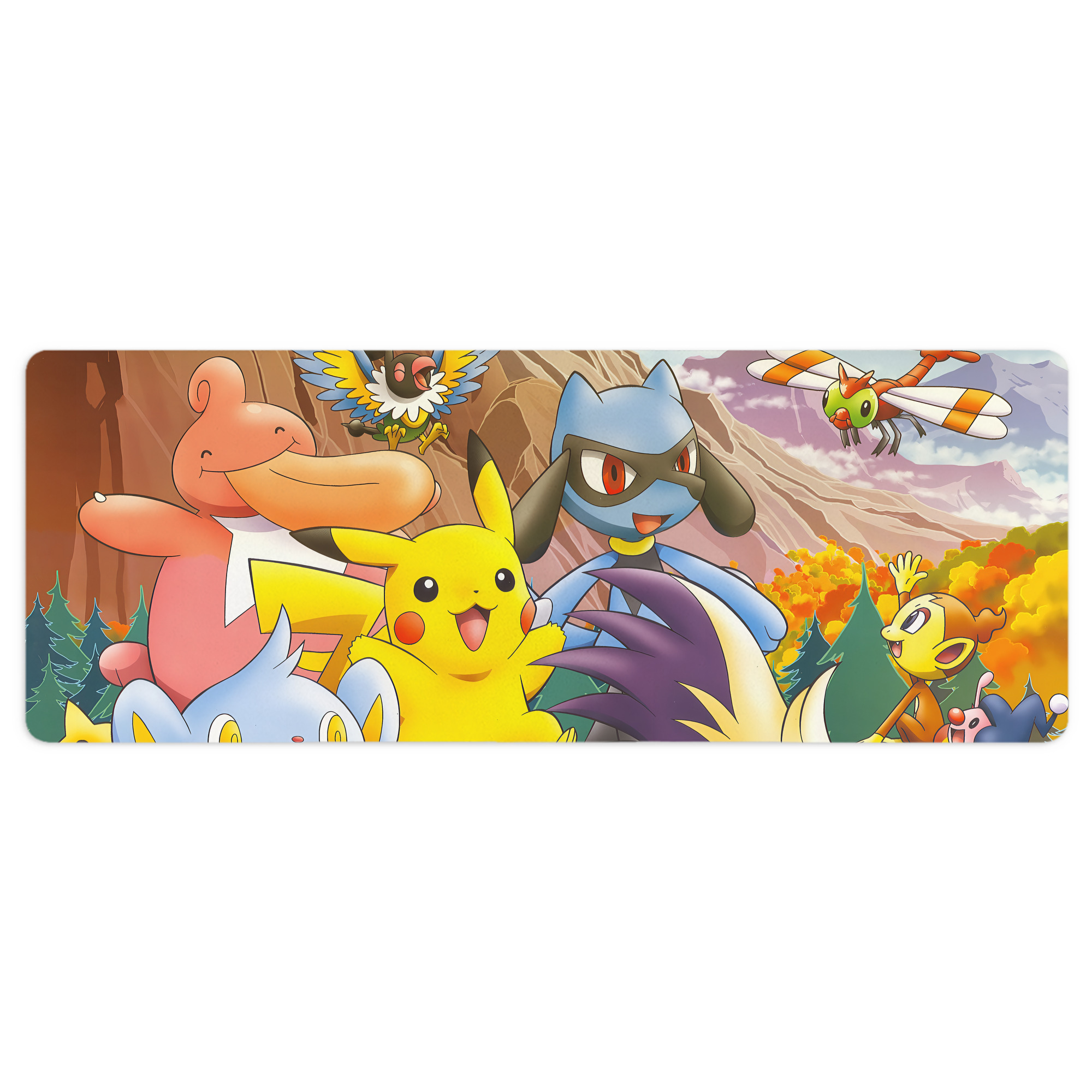 （画像用） ポケットモンスター Pokémon ステッチ加工 大判デスクマット／滑り止めマウスパッド