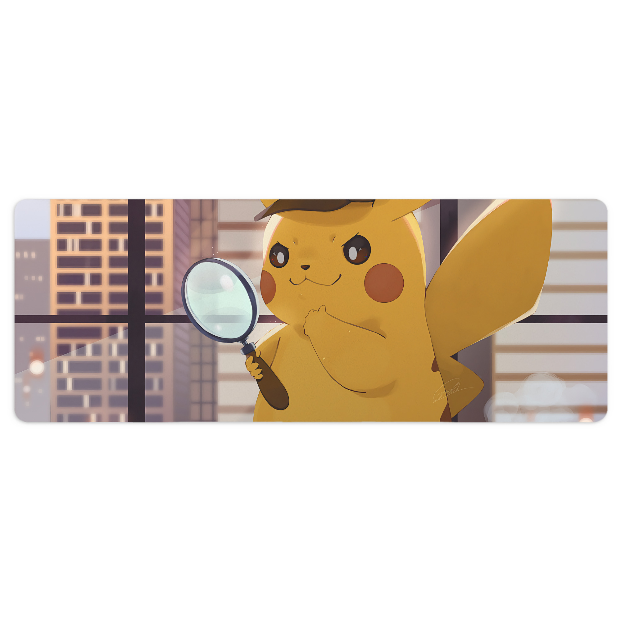 （画像用） ポケットモンスター Pokémon ステッチ加工 大判デスクマット／滑り止めマウスパッド