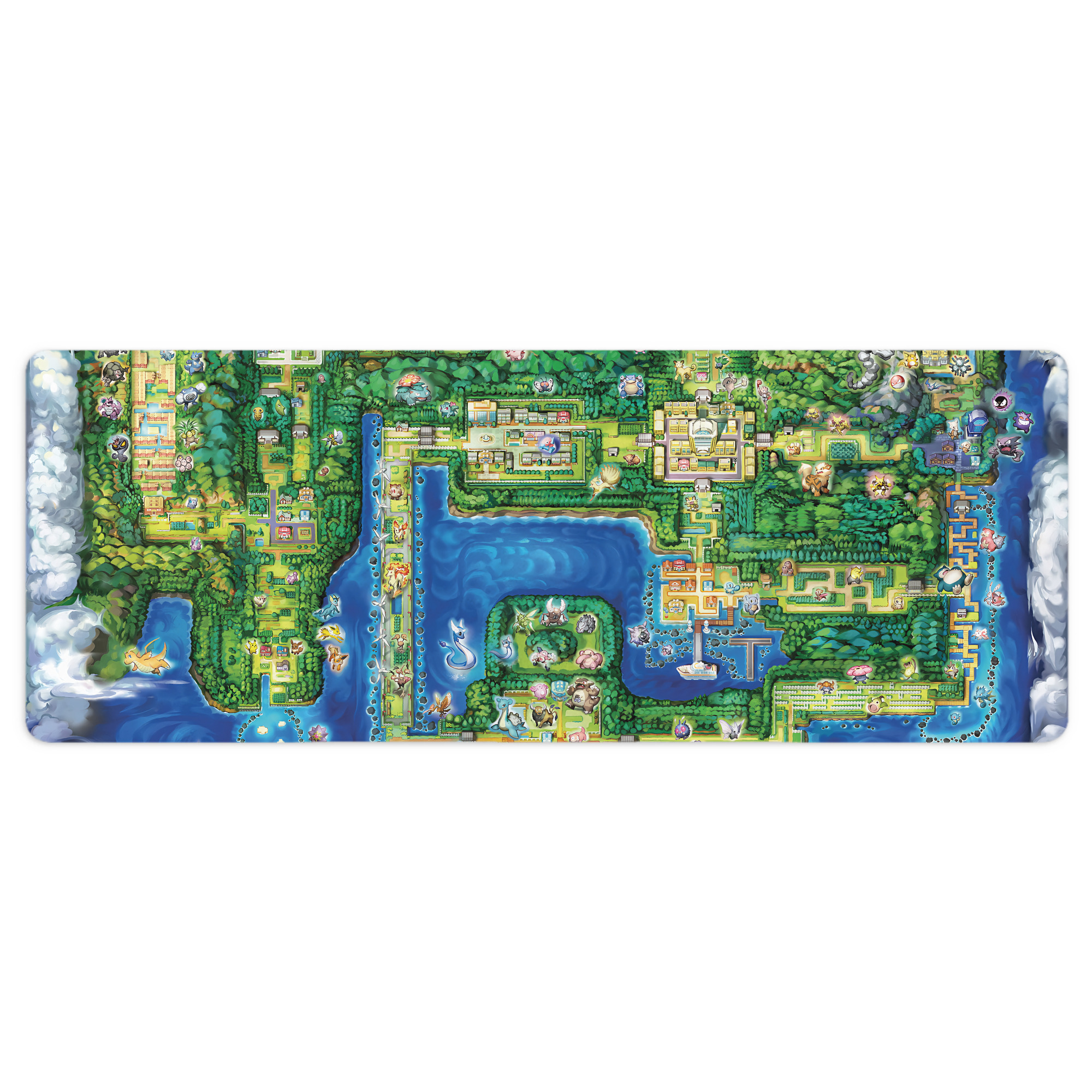 （画像用） ポケットモンスター Pokémon ステッチ加工 大判デスクマット／滑り止めマウスパッド