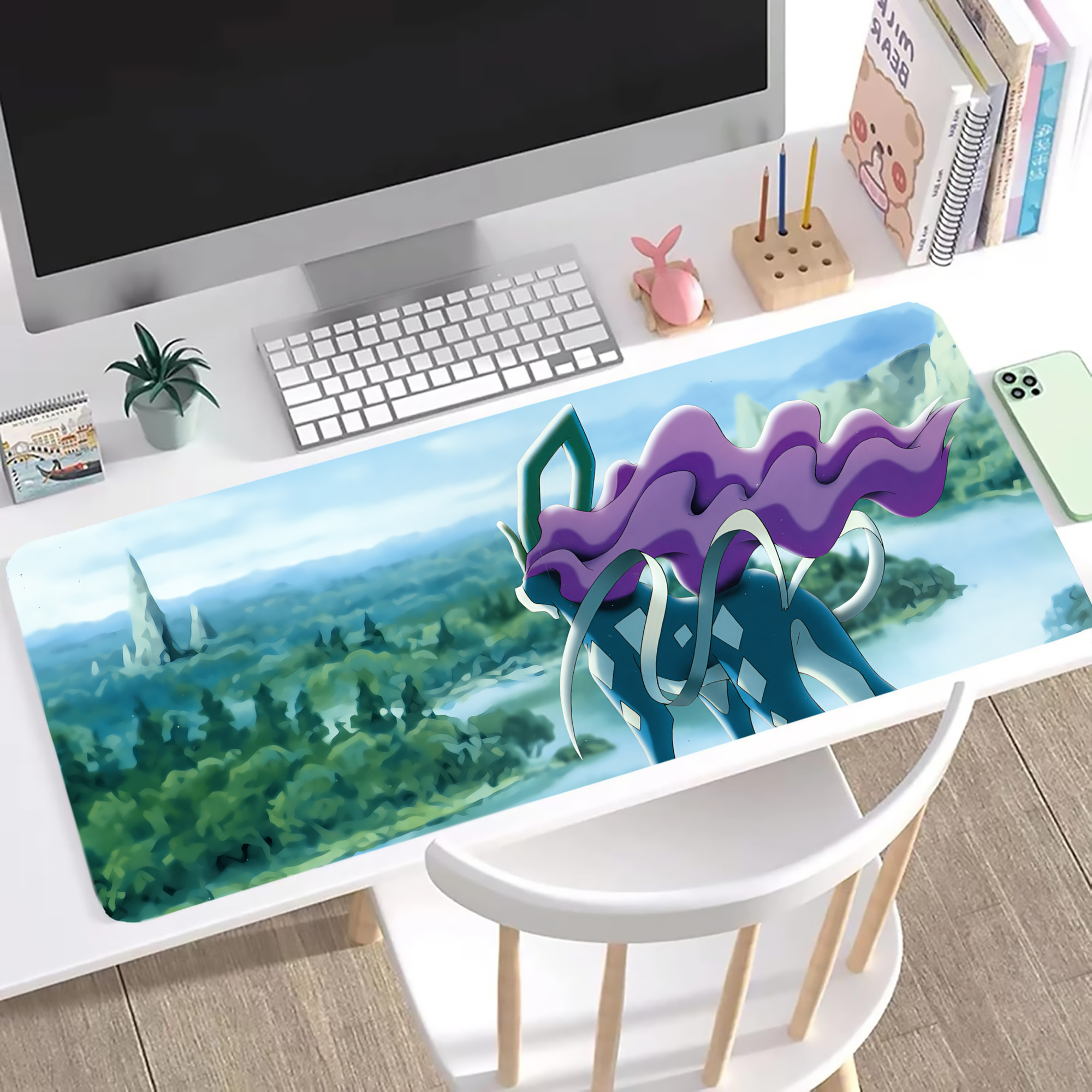（画像用） ポケットモンスター Pokémon ステッチ加工 大判デスクマット／滑り止めマウスパッド