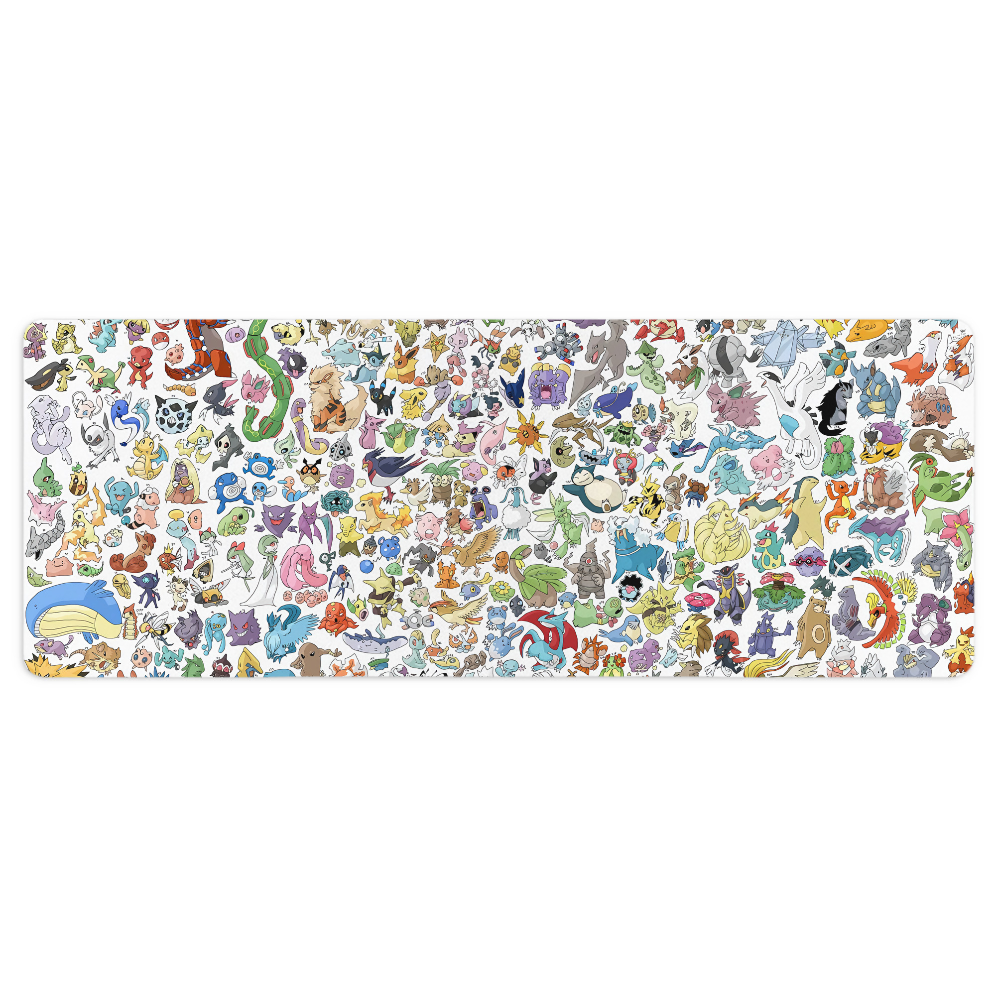 （画像用） ポケットモンスター Pokémon ステッチ加工 大判デスクマット／滑り止めマウスパッド