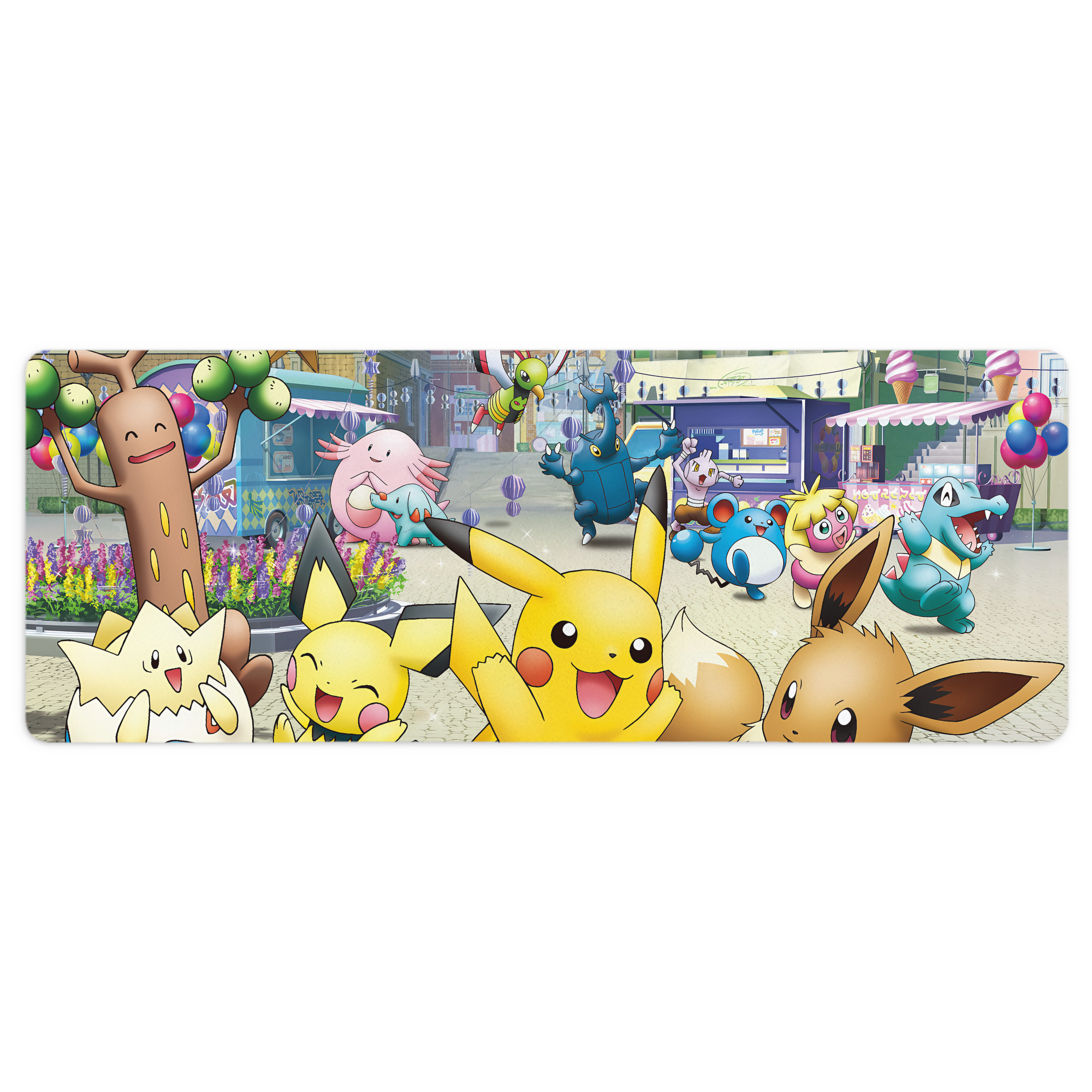 （画像用） ポケットモンスター Pokémon ステッチ加工 大判デスクマット／滑り止めマウスパッド
