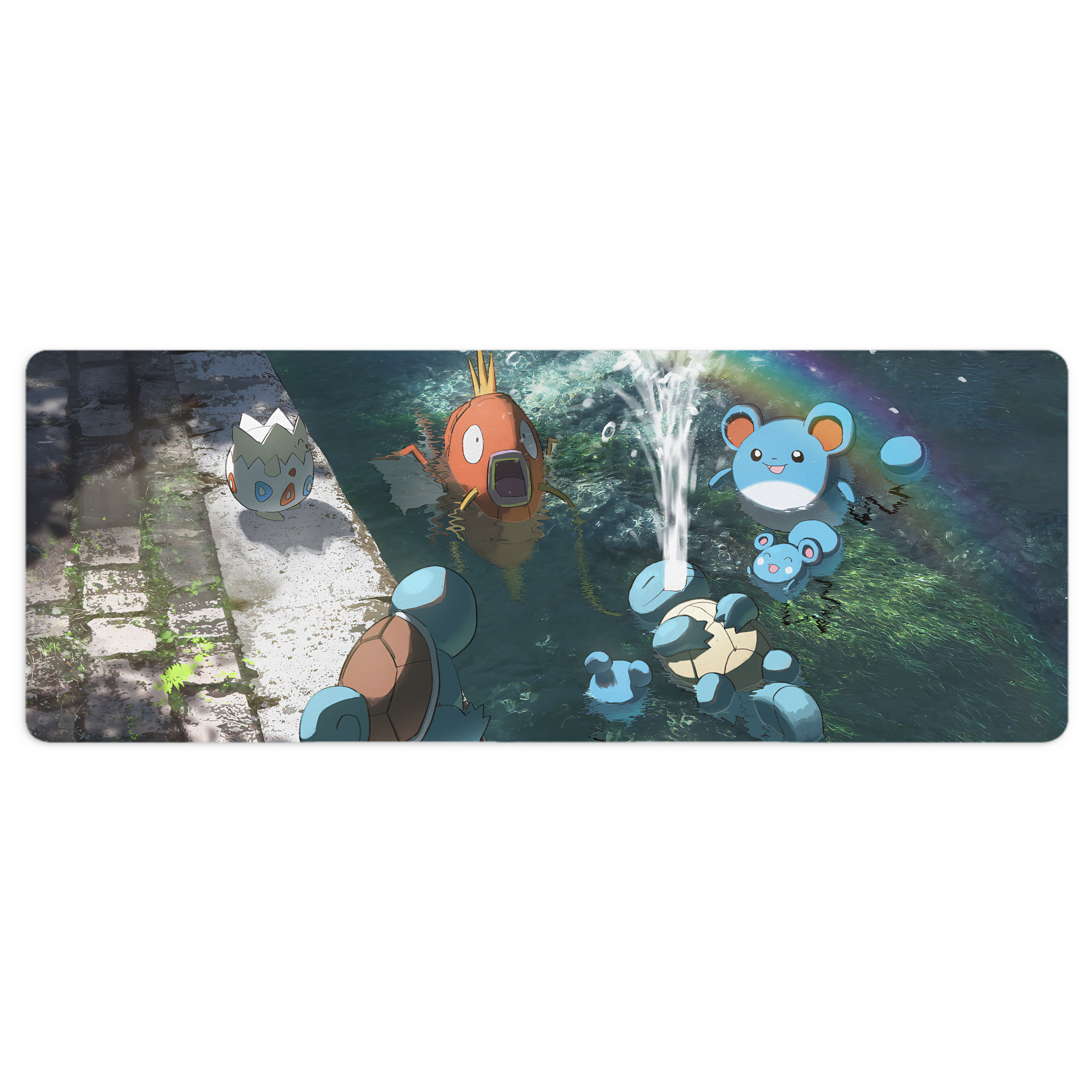（画像用） ポケットモンスター Pokémon ステッチ加工 大判デスクマット／滑り止めマウスパッド