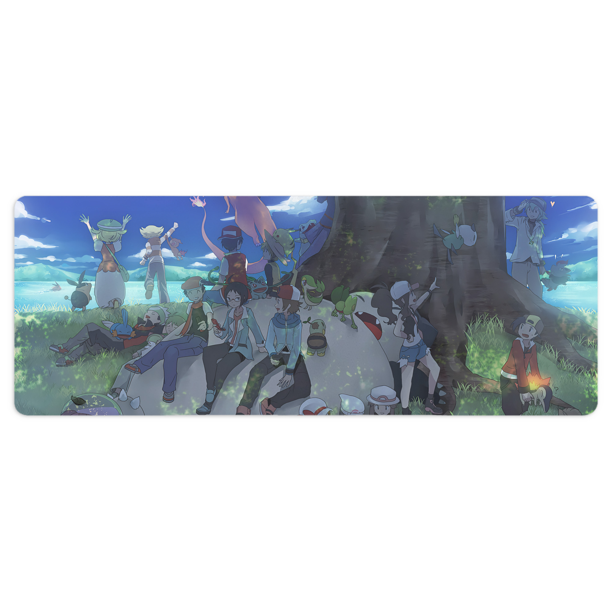 （画像用） ポケットモンスター Pokémon ステッチ加工 大判デスクマット／滑り止めマウスパッド