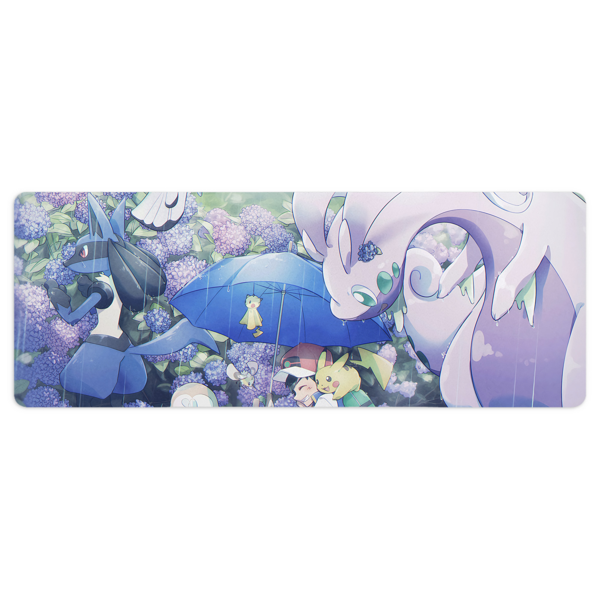 （画像用） ポケットモンスター Pokémon ステッチ加工 大判デスクマット／滑り止めマウスパッド