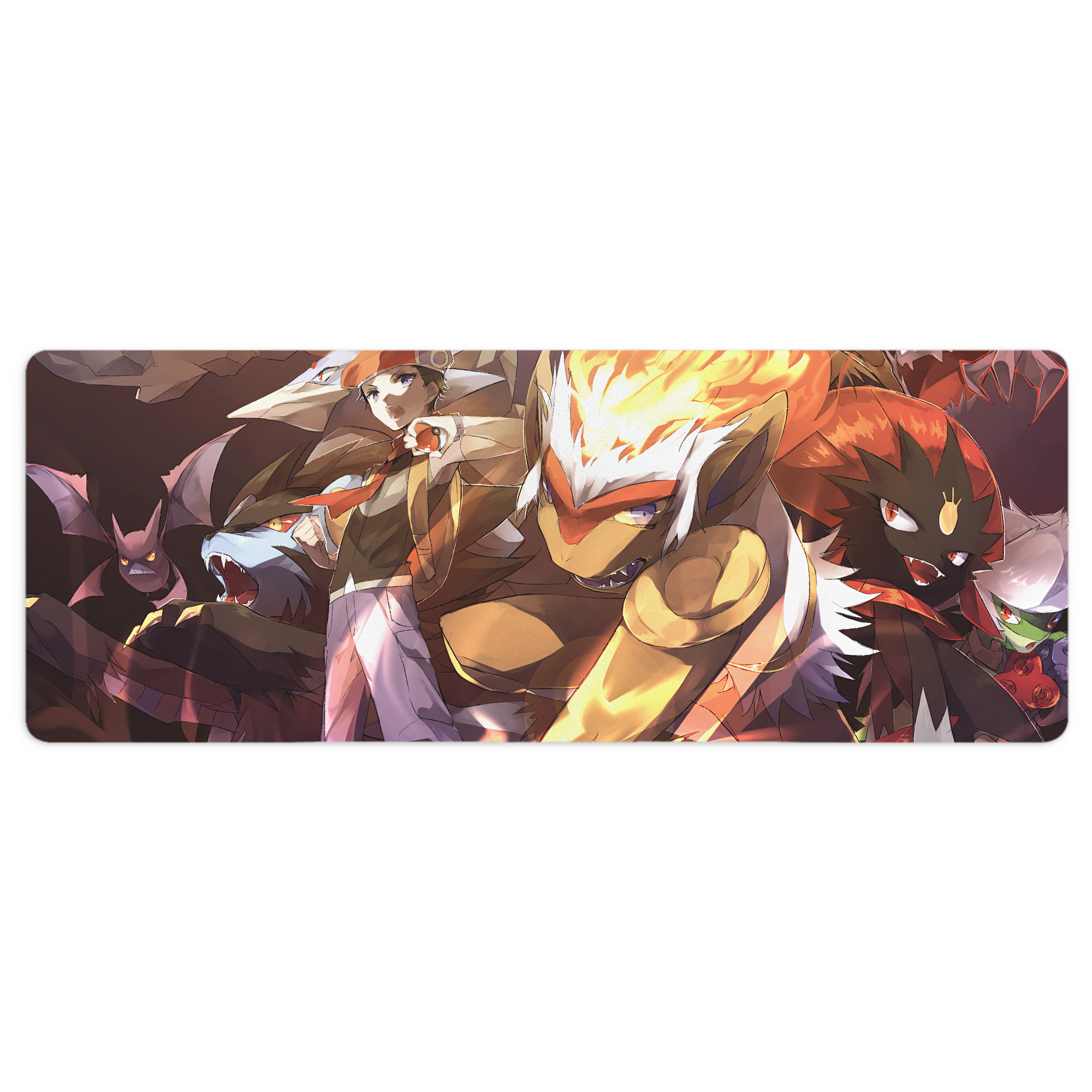 （画像用） ポケットモンスター Pokémon ステッチ加工 大判デスクマット／滑り止めマウスパッド