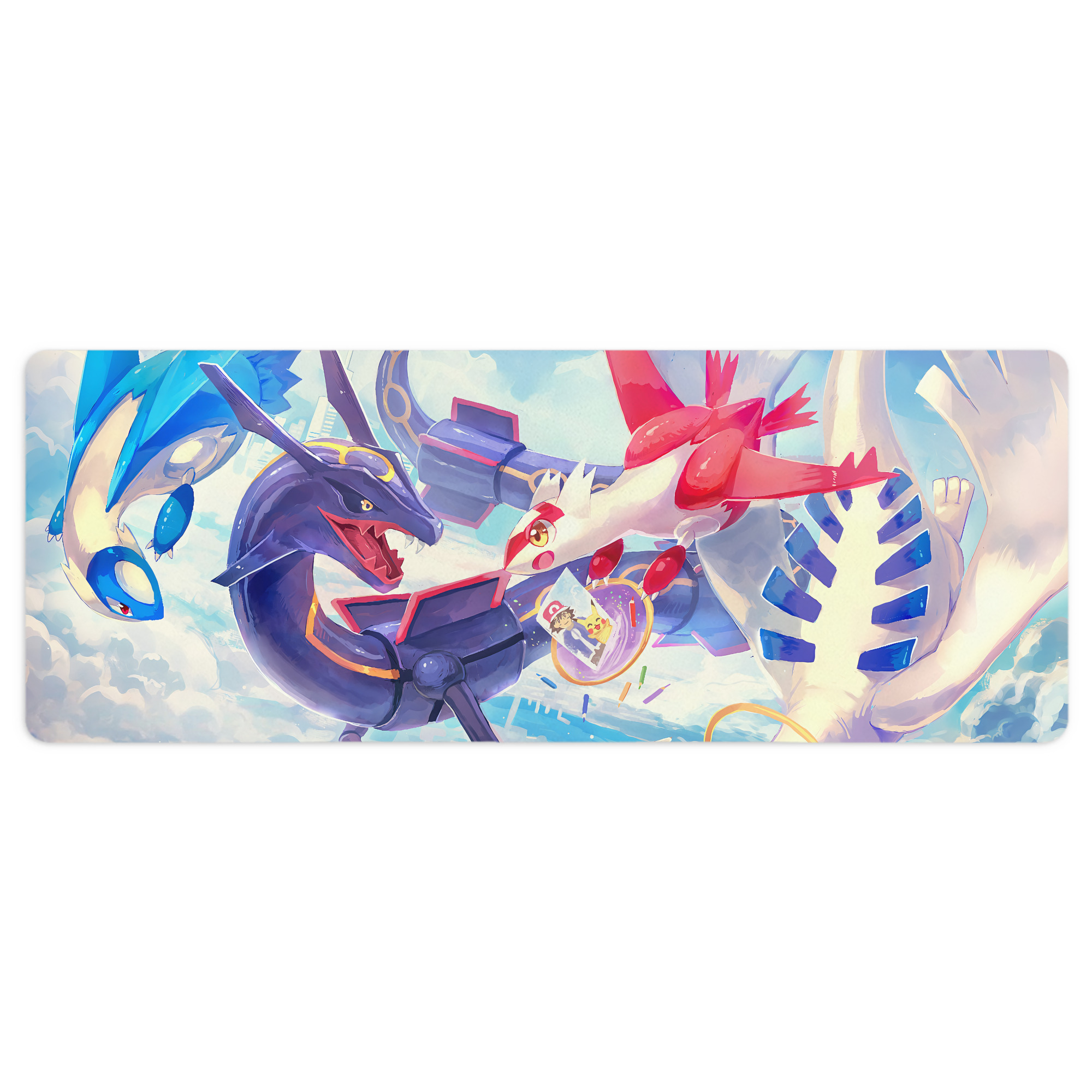 （画像用） ポケットモンスター Pokémon ステッチ加工 大判デスクマット／滑り止めマウスパッド