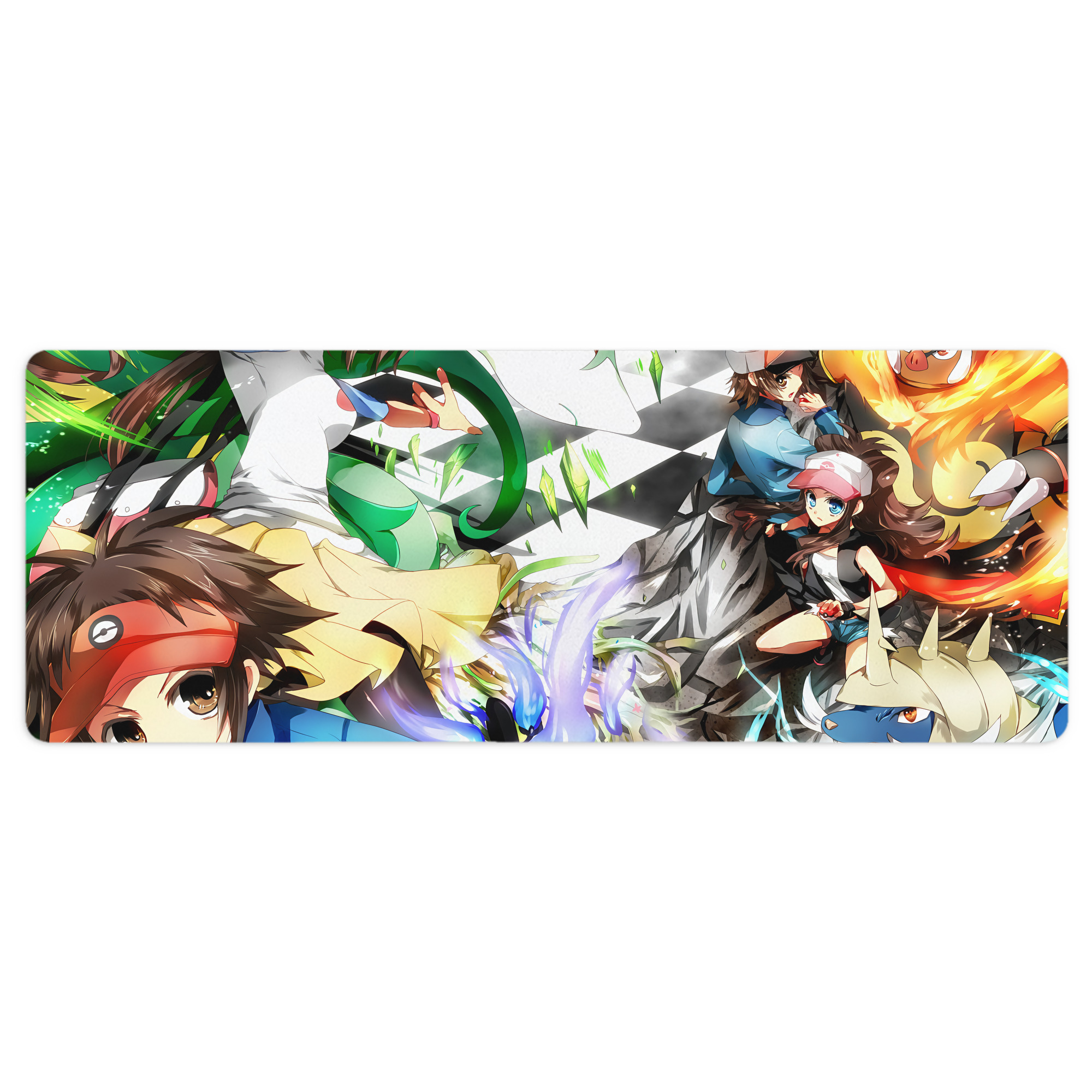 （画像用） ポケットモンスター Pokémon ステッチ加工 大判デスクマット／滑り止めマウスパッド
