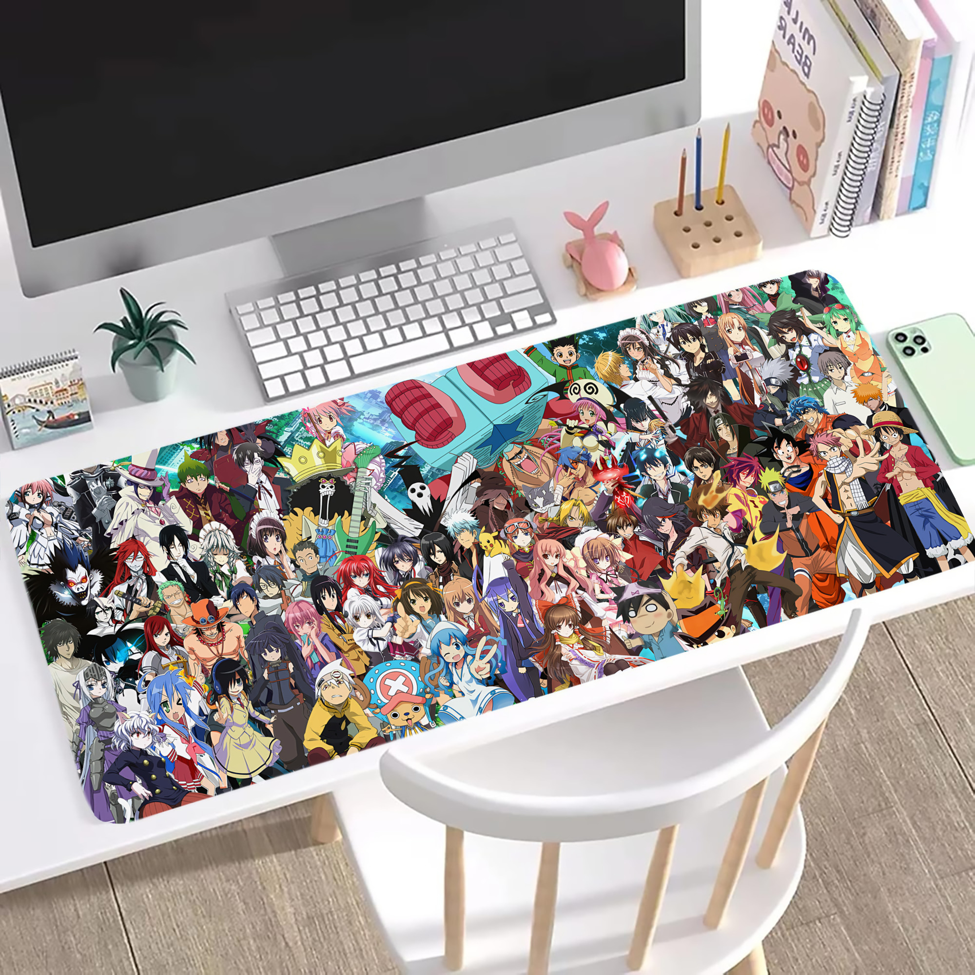 （画像用） ポケットモンスター Pokémon ステッチ加工 大判デスクマット／滑り止めマウスパッド