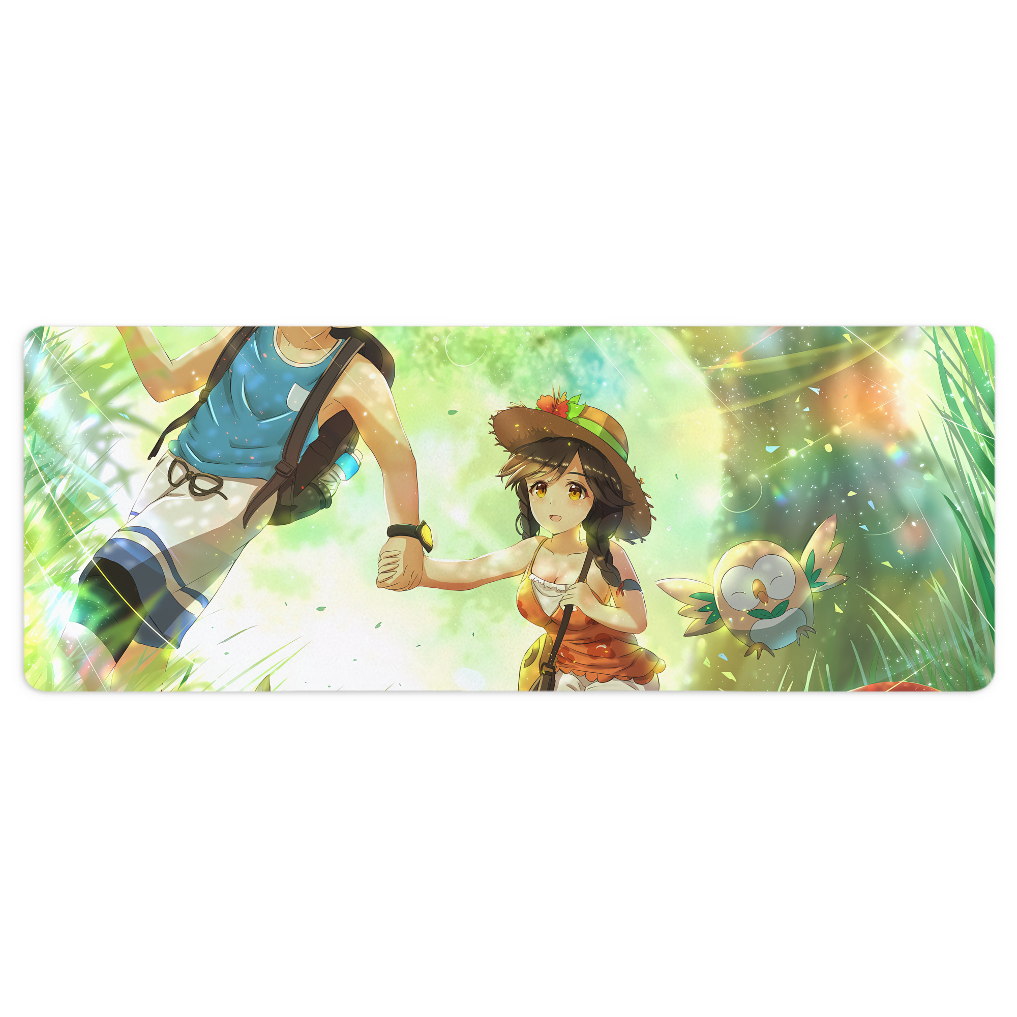 （画像用） ポケットモンスター Pokémon ステッチ加工 大判デスクマット／滑り止めマウスパッド
