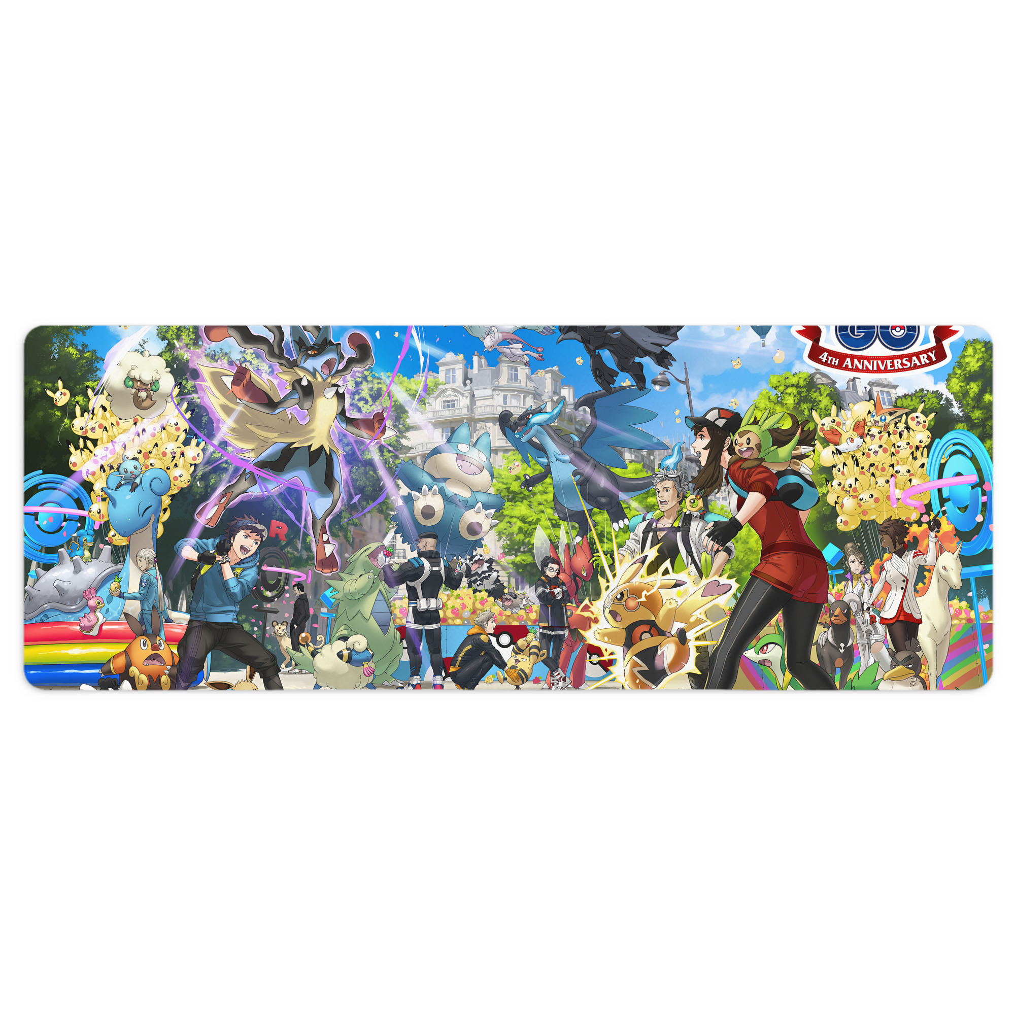 （画像用） ポケットモンスター Pokémon ステッチ加工 大判デスクマット／滑り止めマウスパッド