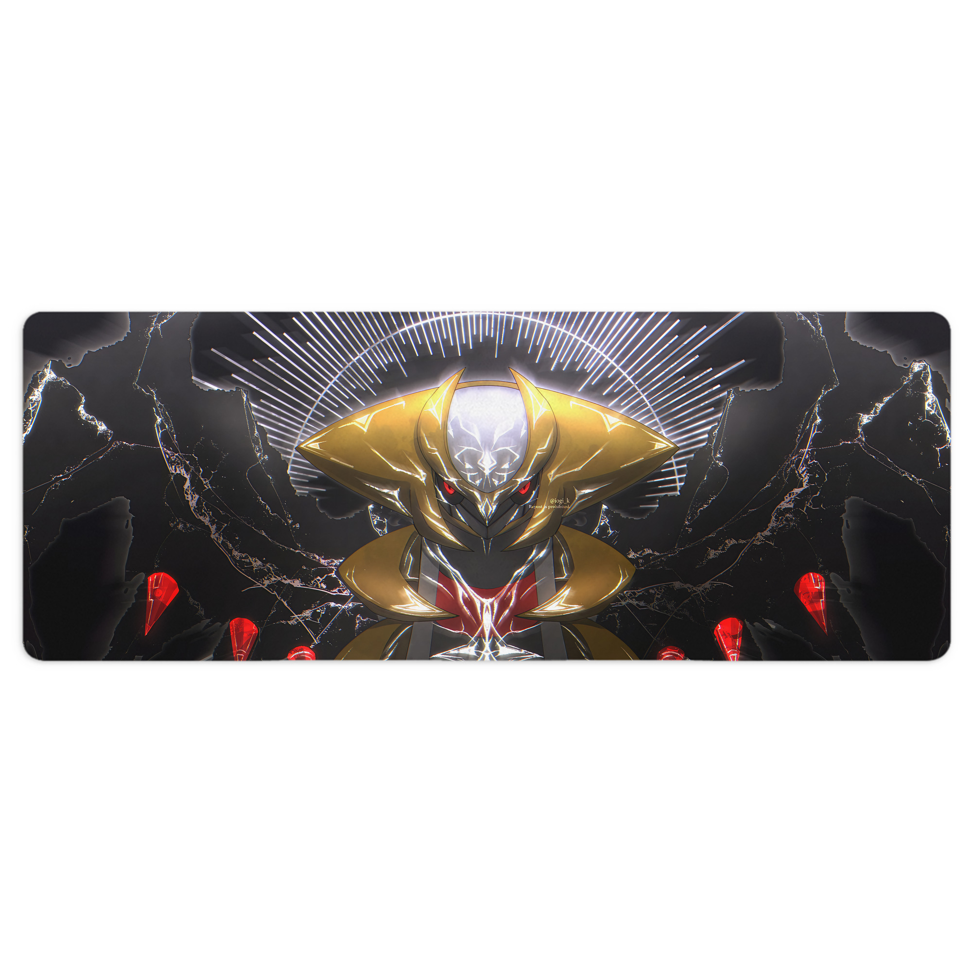（画像用） ポケットモンスター Pokémon ステッチ加工 大判デスクマット／滑り止めマウスパッド