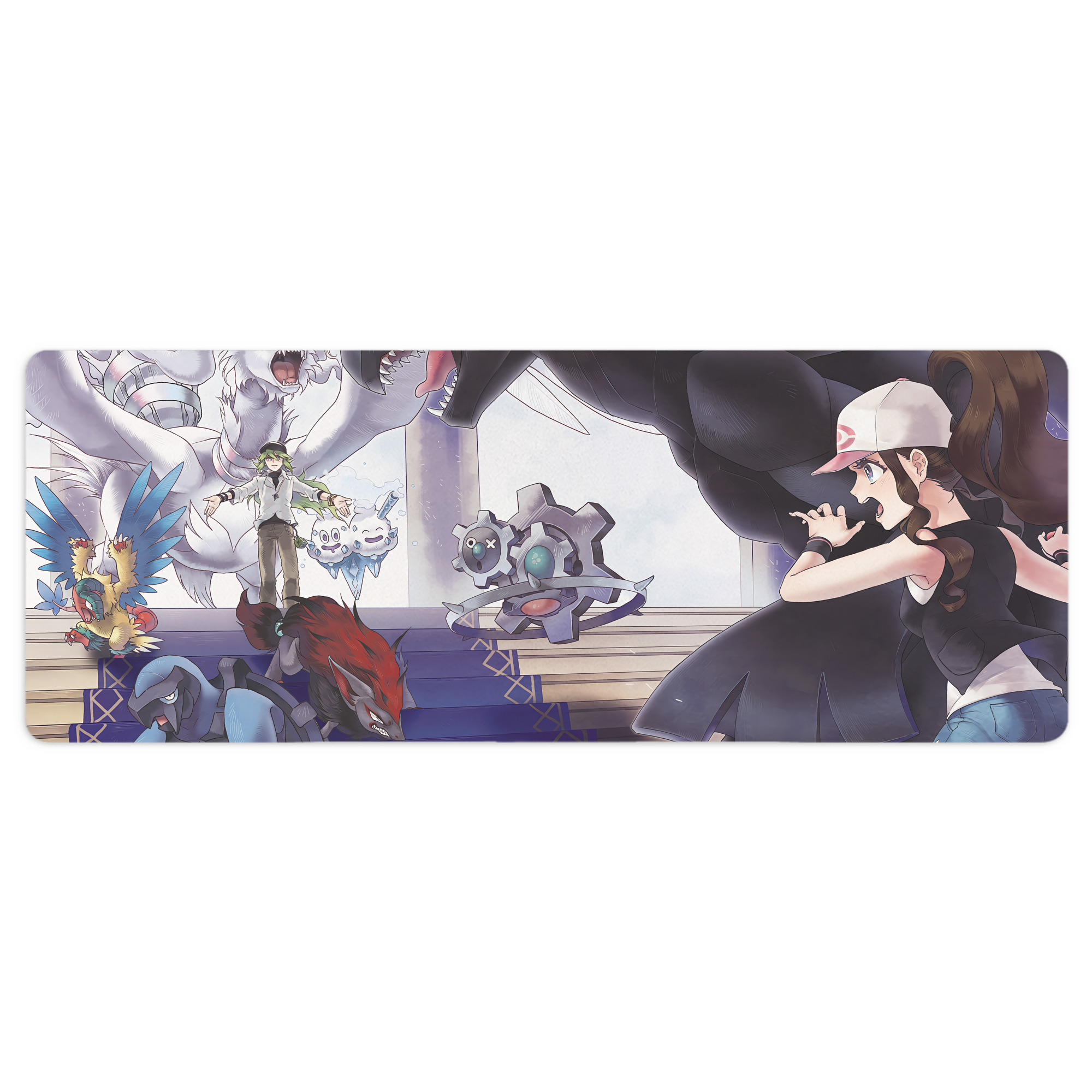 （画像用） ポケットモンスター Pokémon ステッチ加工 大判デスクマット／滑り止めマウスパッド