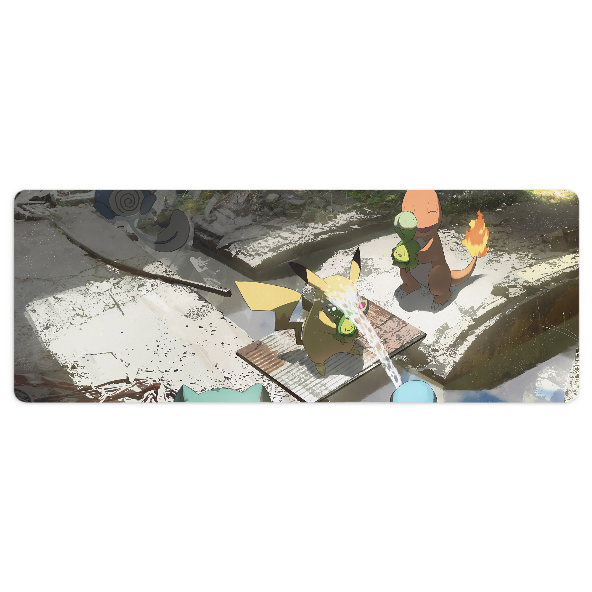 （画像用） ポケットモンスター Pokémon ステッチ加工 大判デスクマット／滑り止めマウスパッド