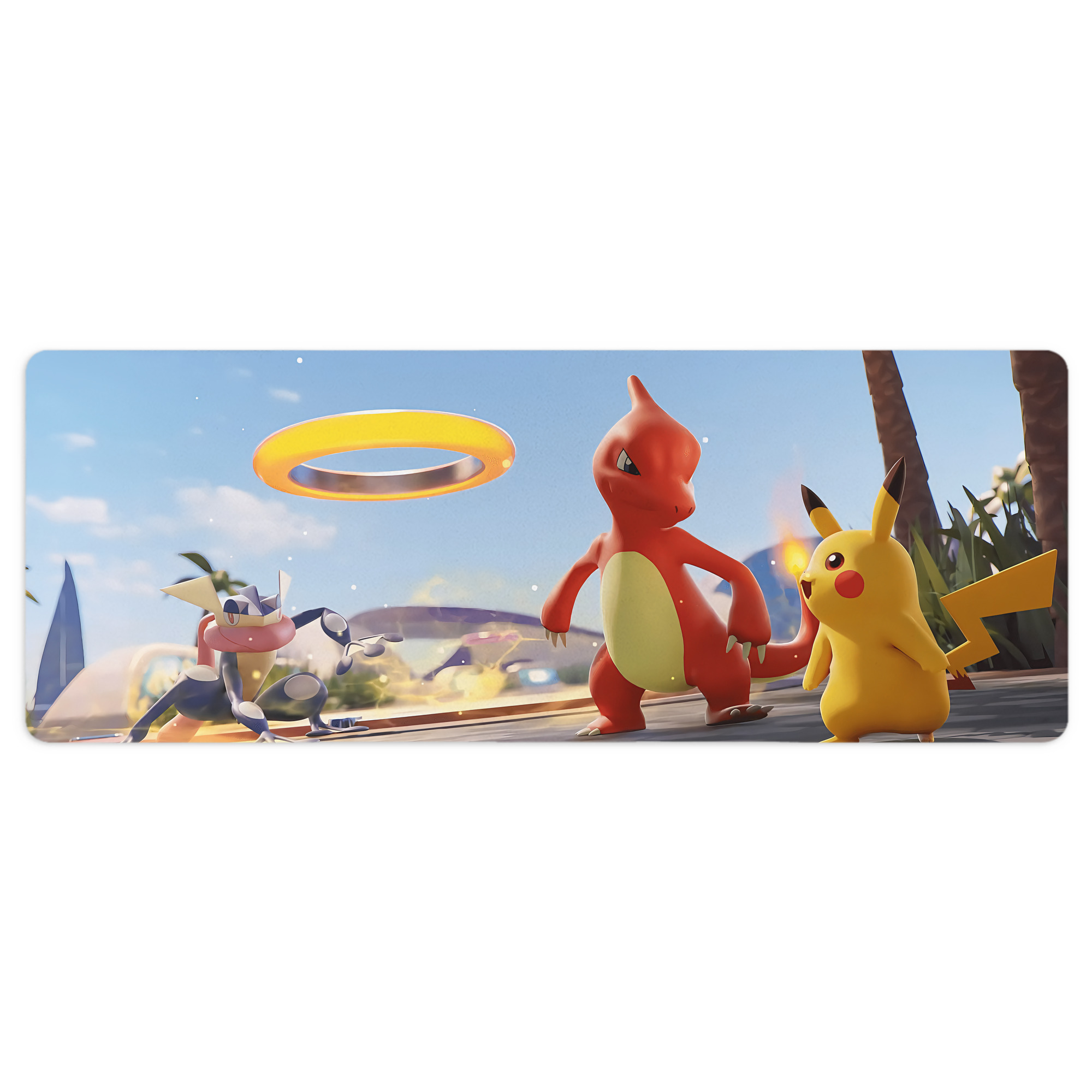 （画像用） ポケットモンスター Pokémon ステッチ加工 大判デスクマット／滑り止めマウスパッド