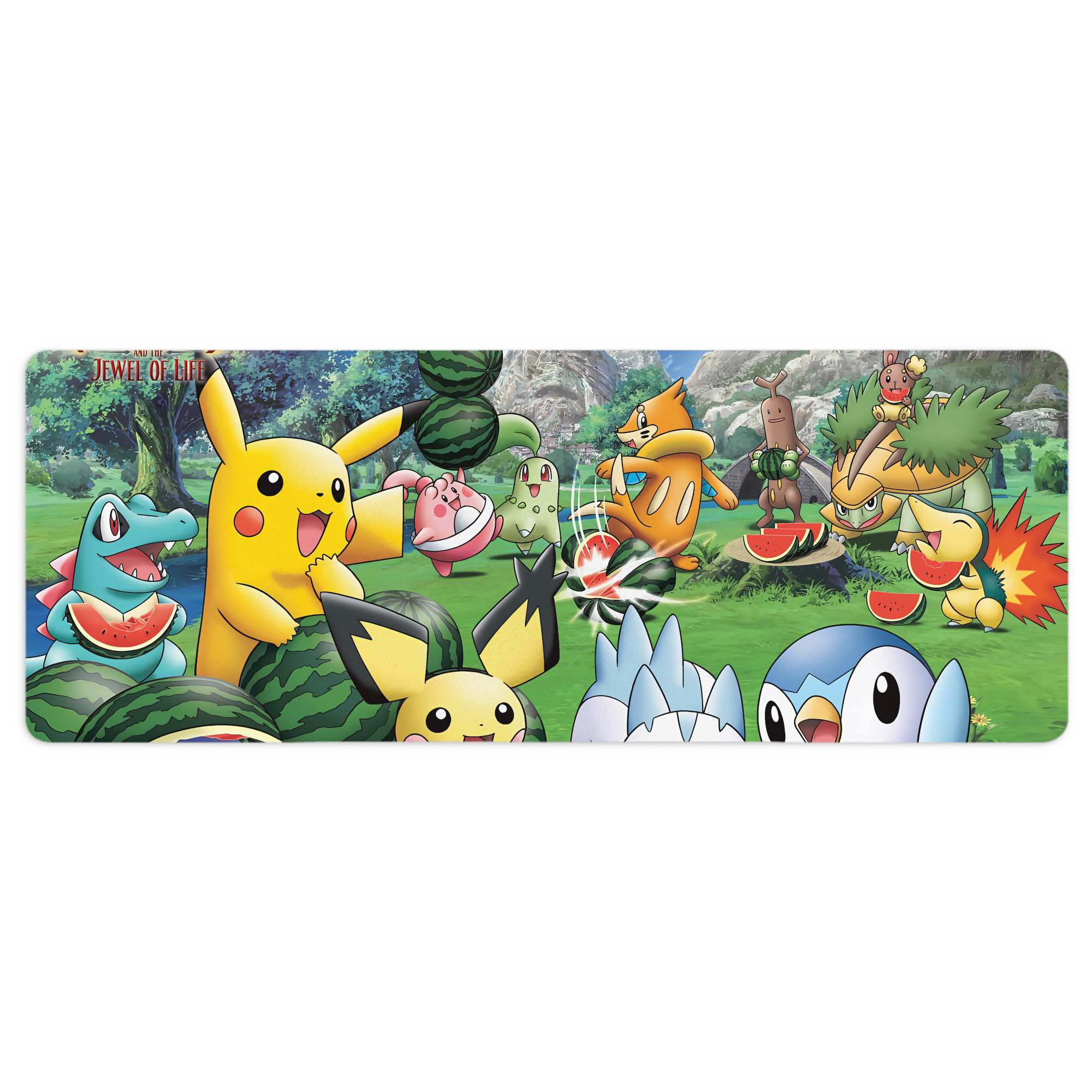 （画像用） ポケットモンスター Pokémon ステッチ加工 大判デスクマット／滑り止めマウスパッド