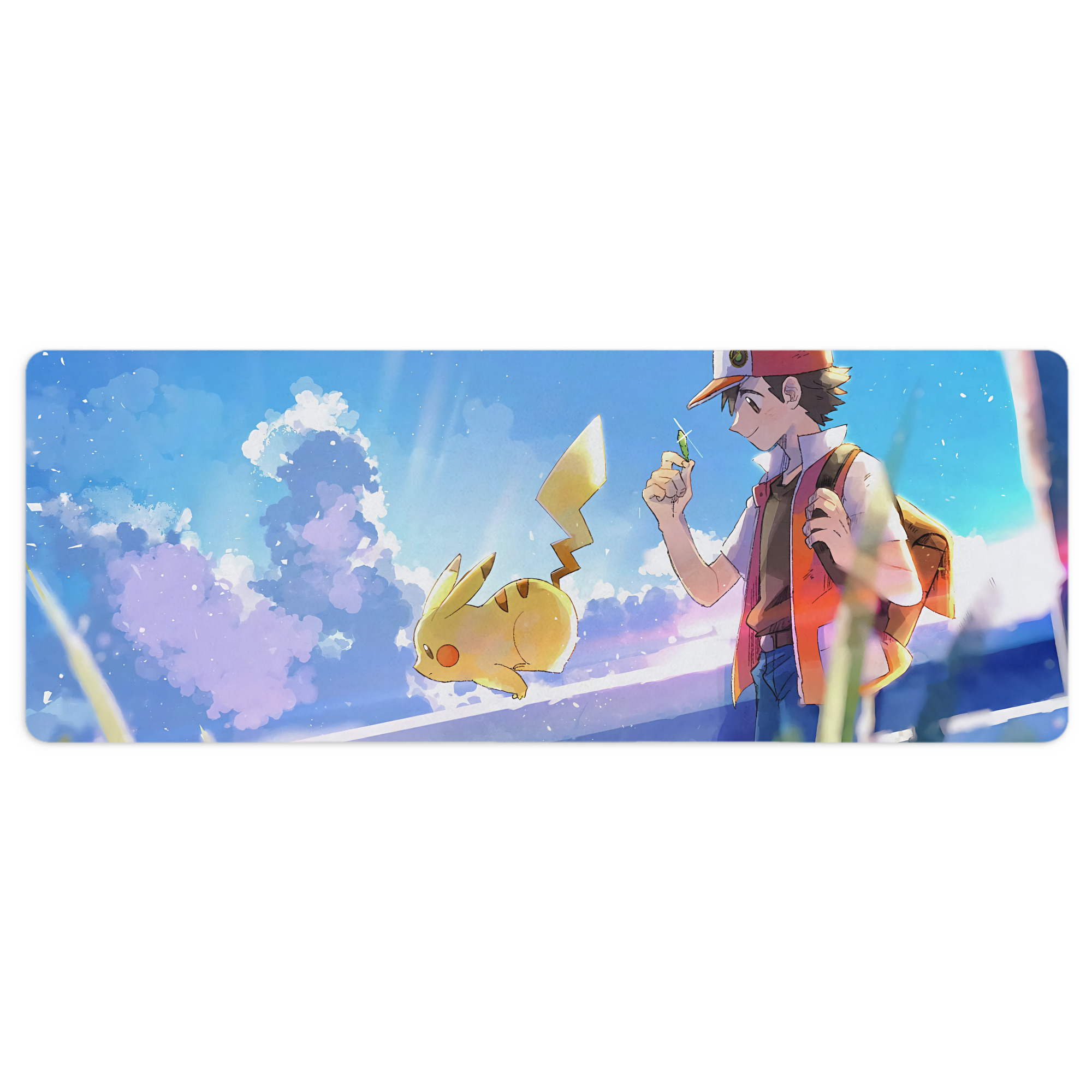 （画像用） ポケットモンスター Pokémon ステッチ加工 大判デスクマット／滑り止めマウスパッド