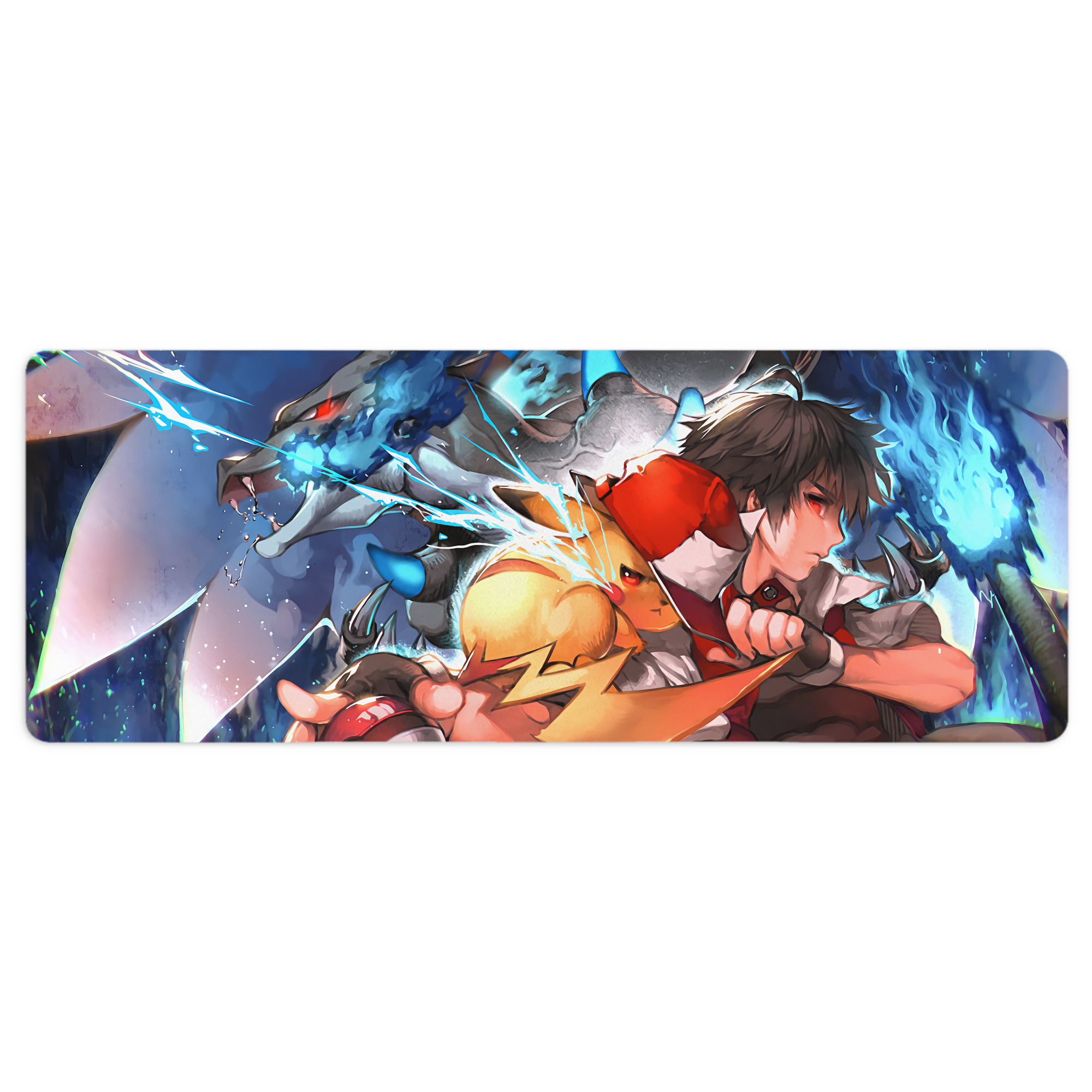 （画像用） ポケットモンスター Pokémon ステッチ加工 大判デスクマット／滑り止めマウスパッド