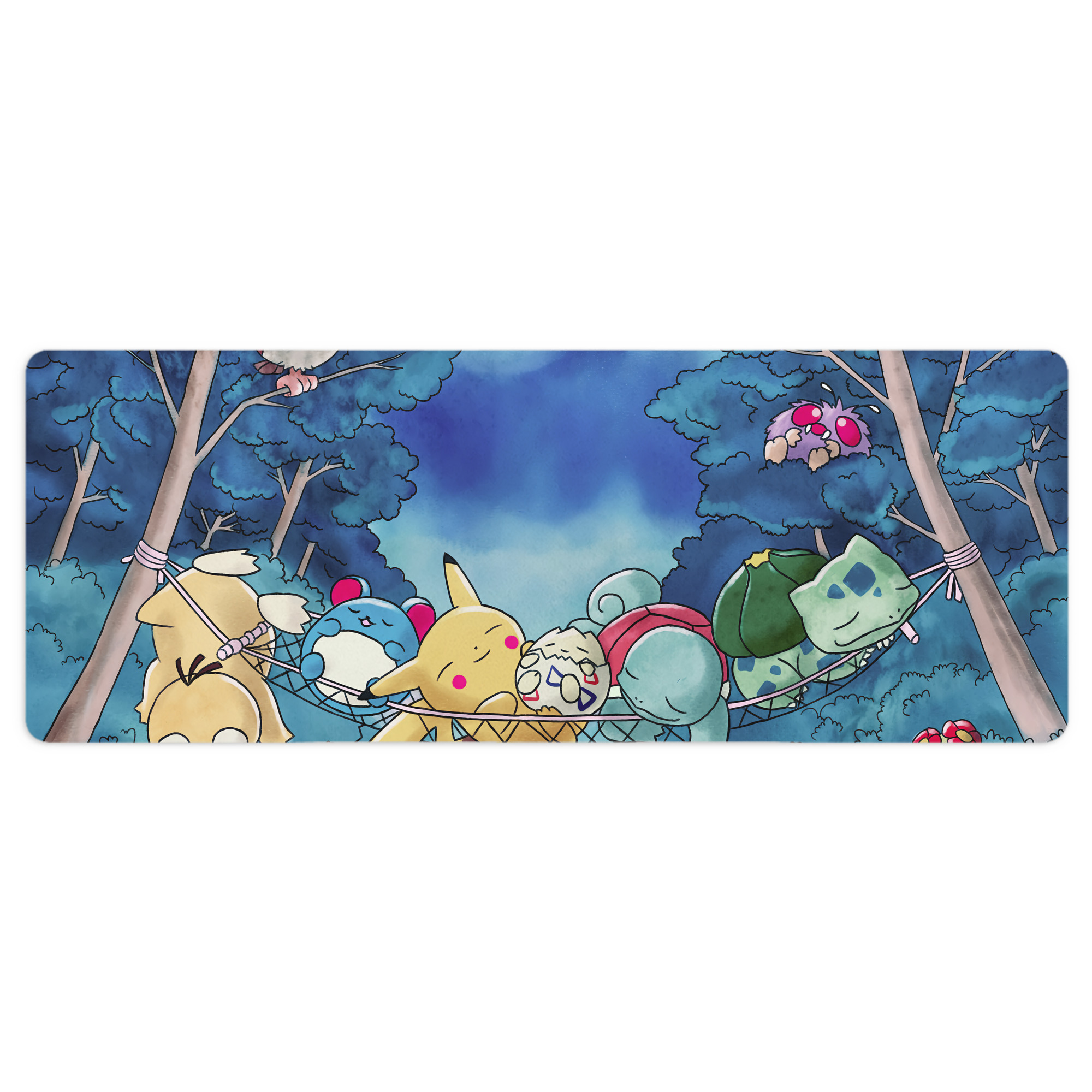 （画像用） ポケットモンスター Pokémon ステッチ加工 大判デスクマット／滑り止めマウスパッド